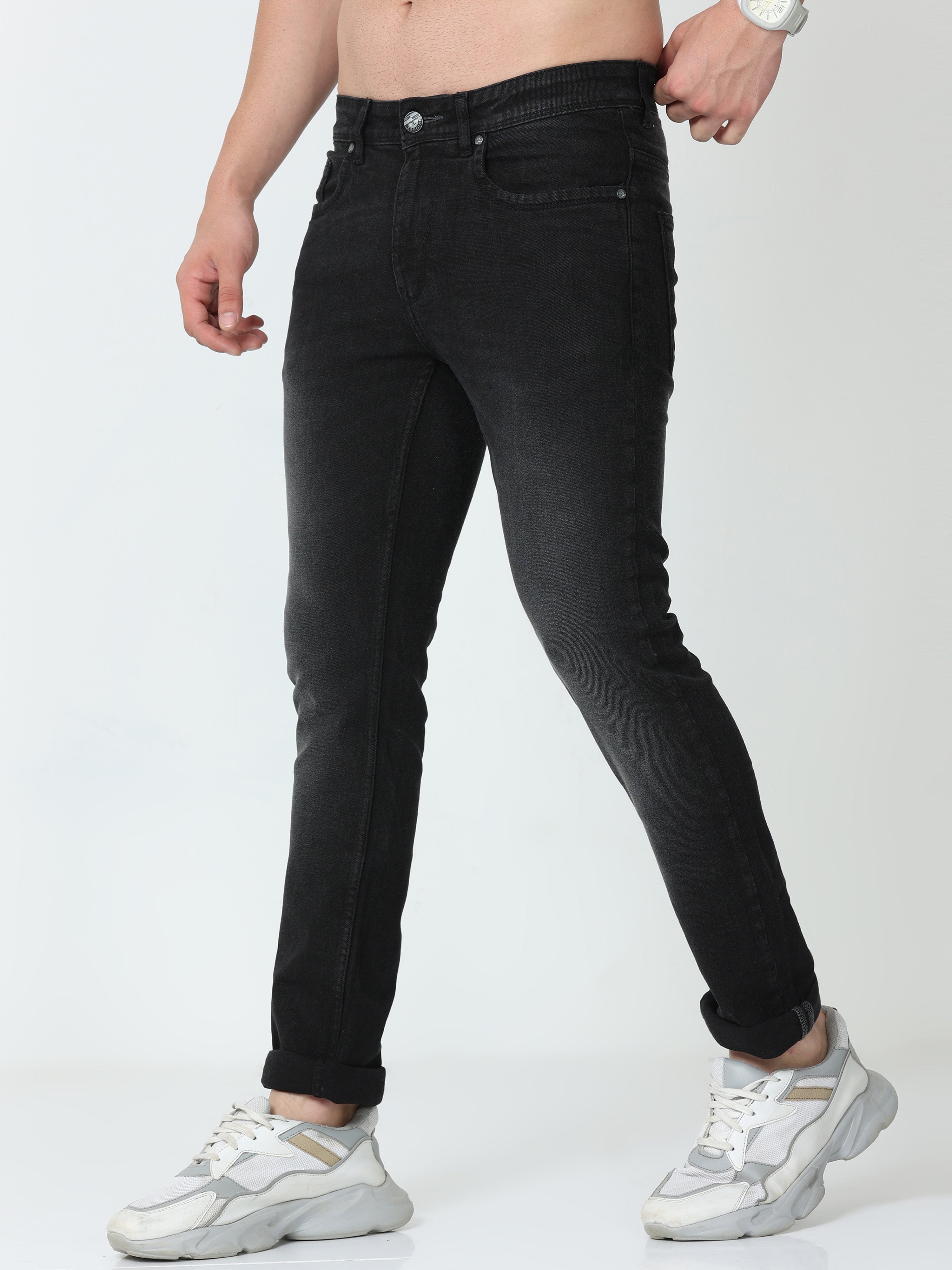 Gunmetal Men Slim-Fit Jeans