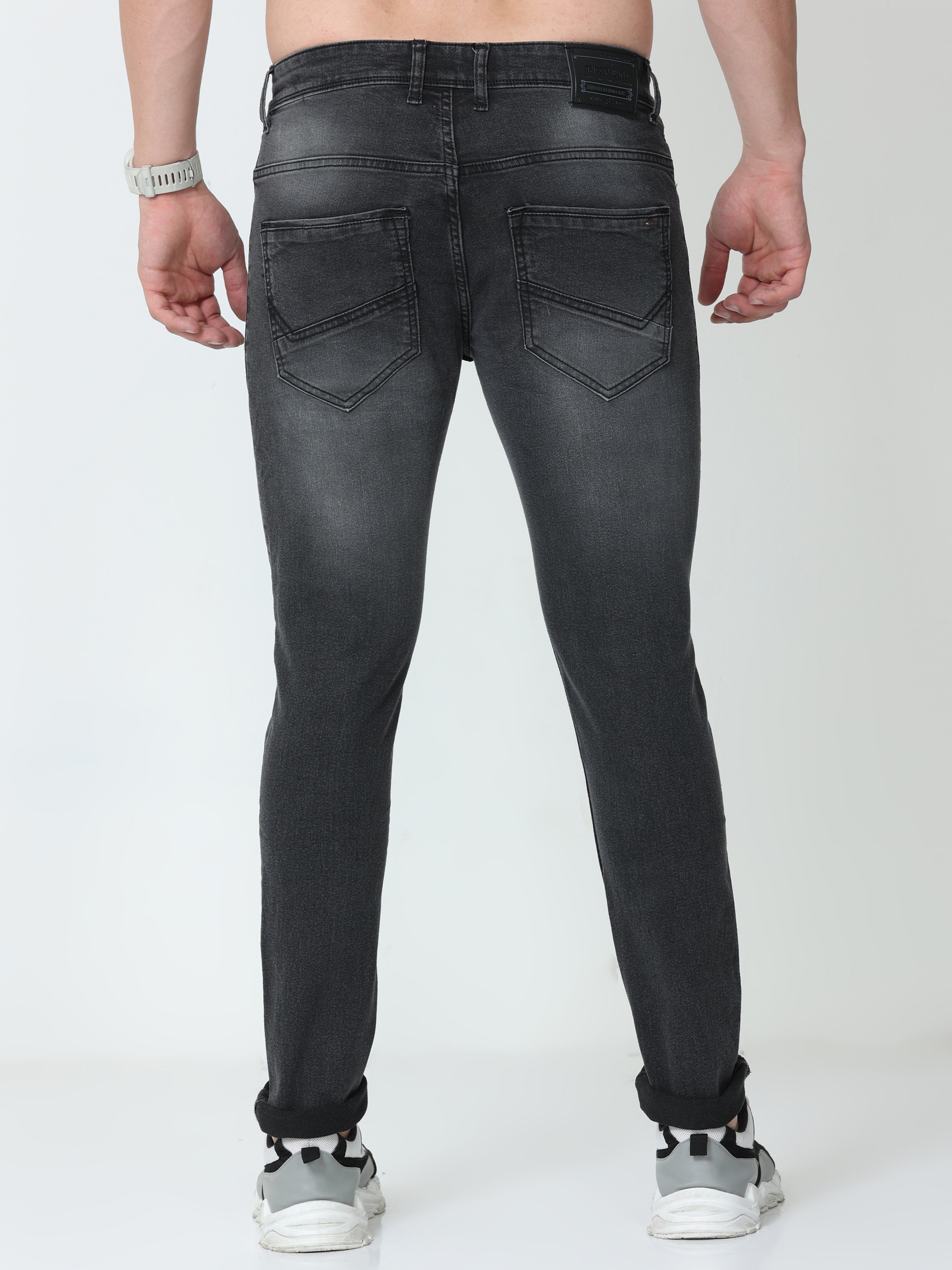 Carbon Grey Men Skinny Fit Jeans