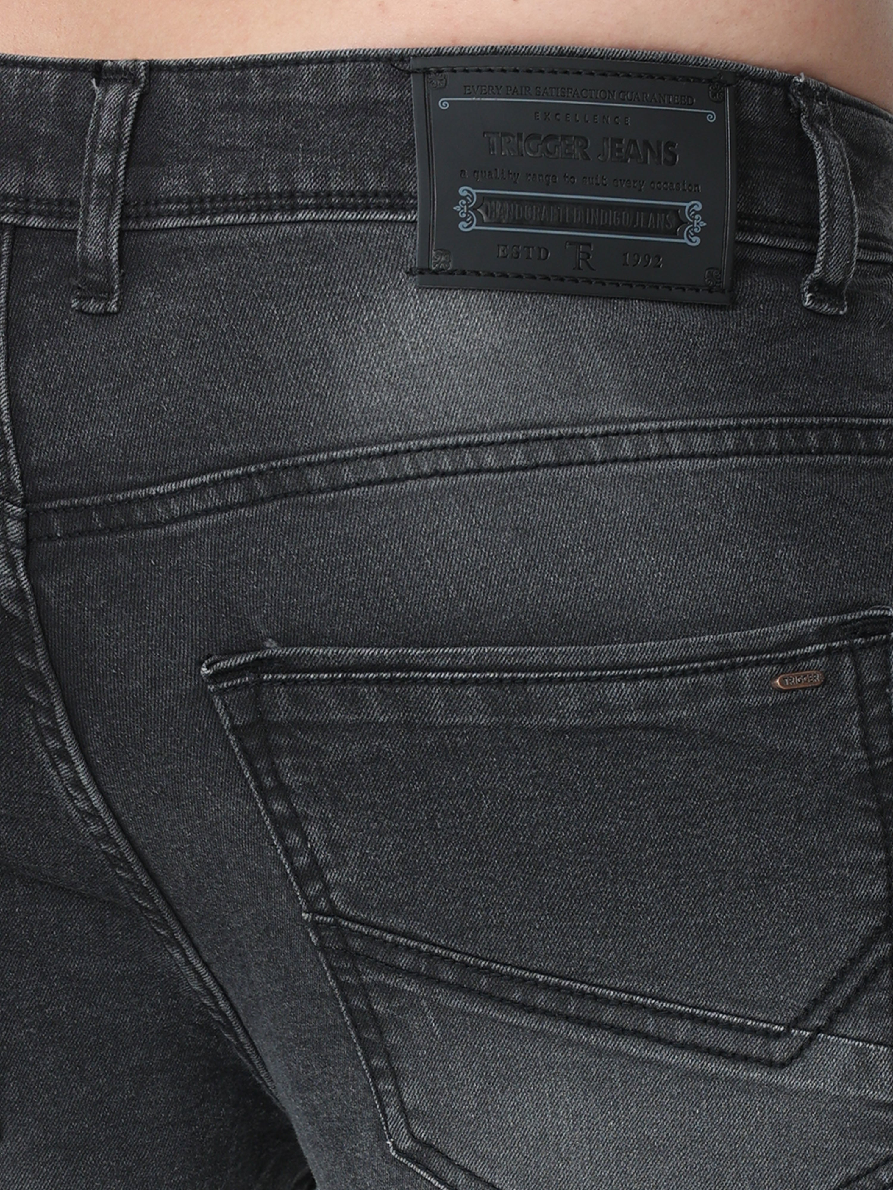 Carbon Grey Men Skinny Fit Jeans