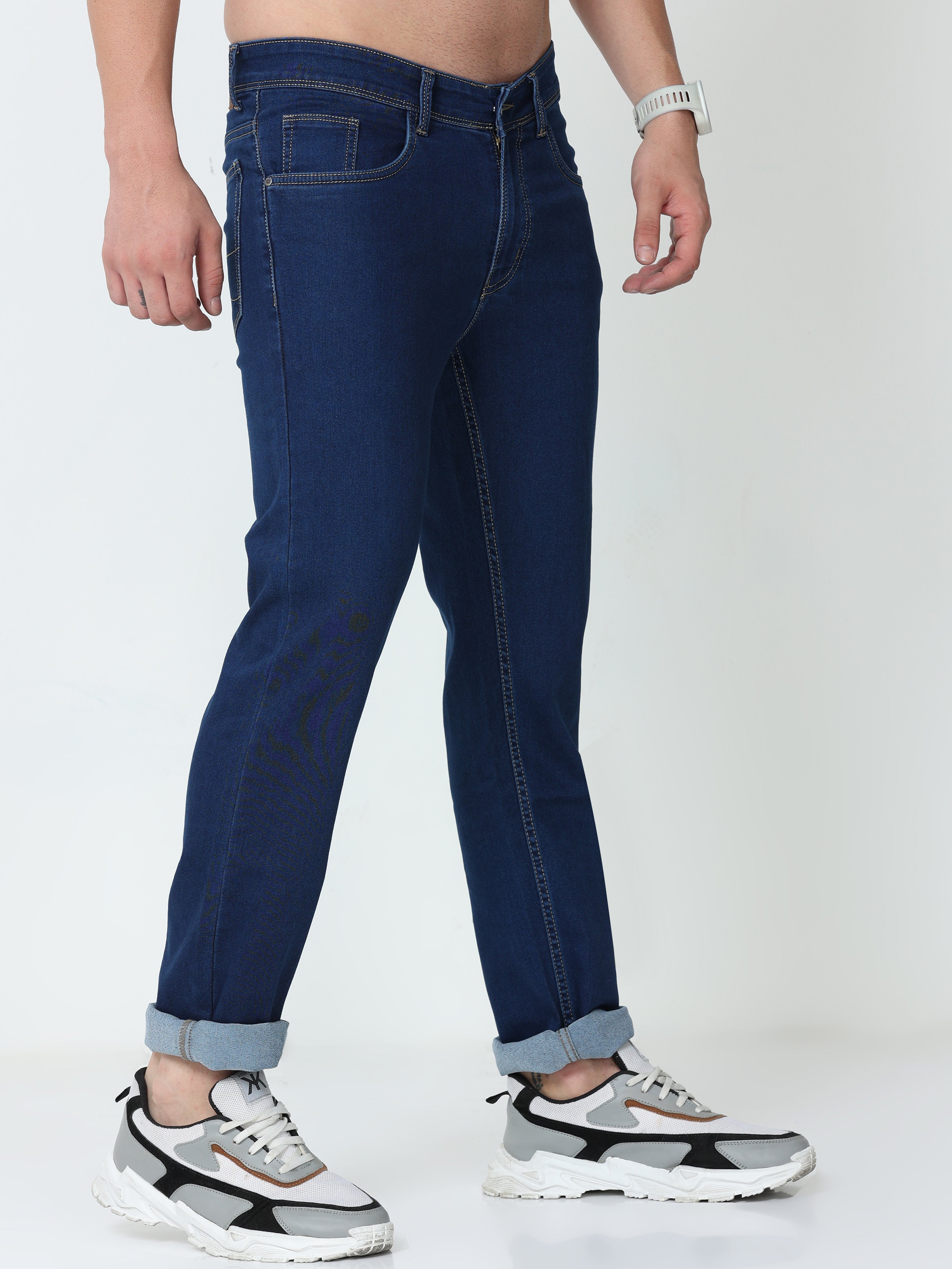 Nile Blue Men Slim Regular-Fit Jeans