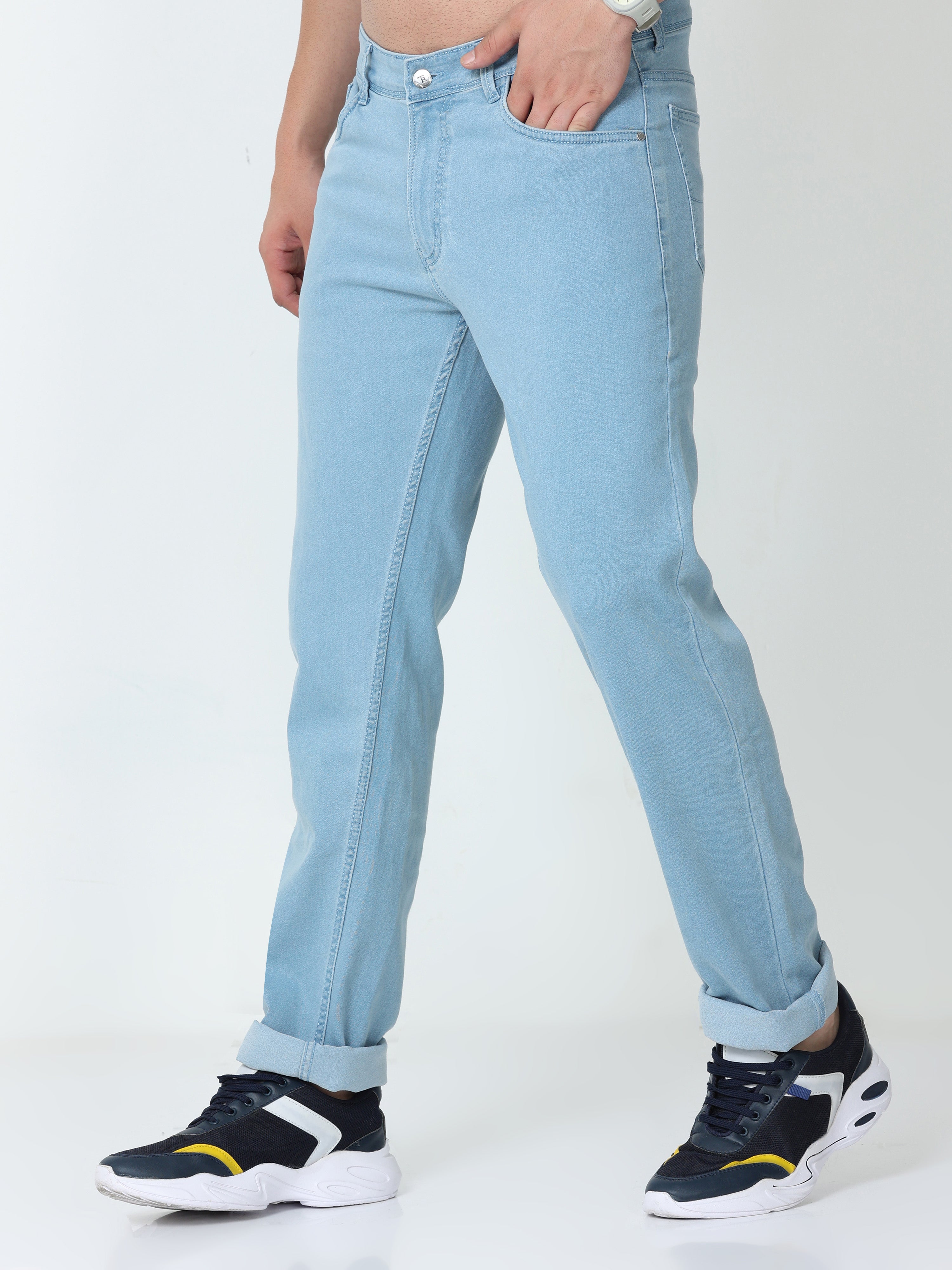 Blue Hosta Men Slim Regular Fit Jeans