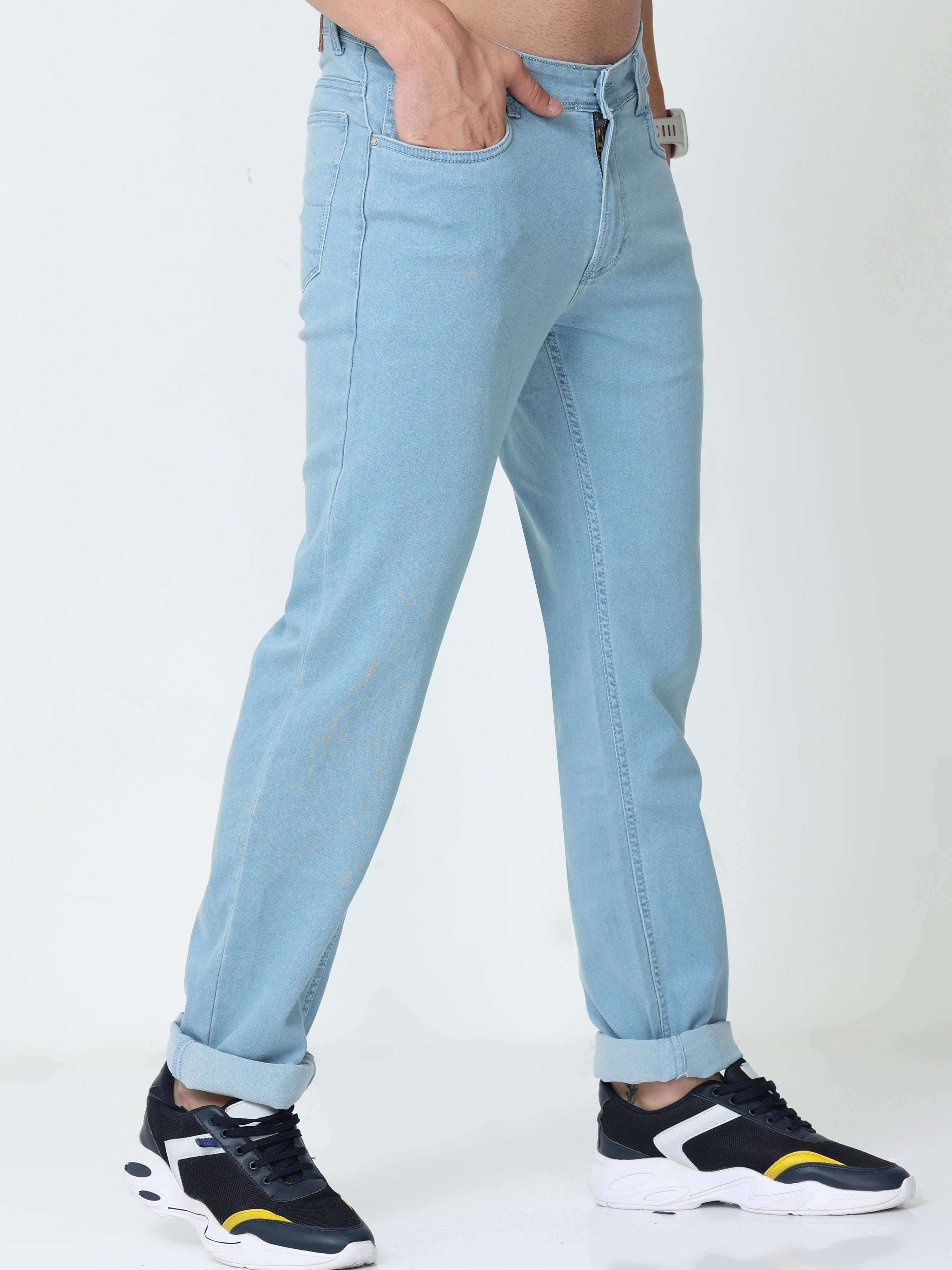 Blue Hosta Men Slim Regular Fit Jeans