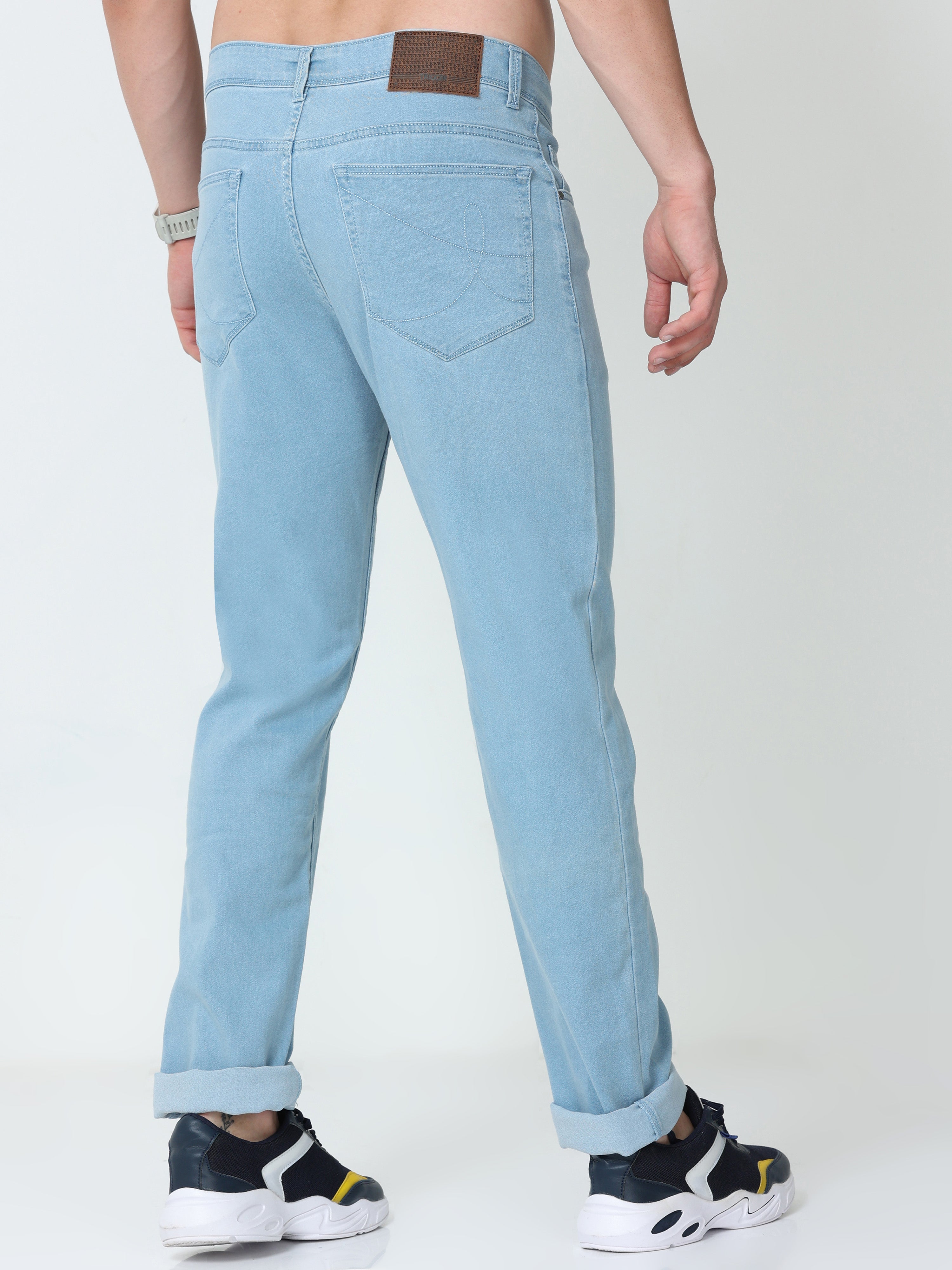 Blue Hosta Men Slim Regular Fit Jeans
