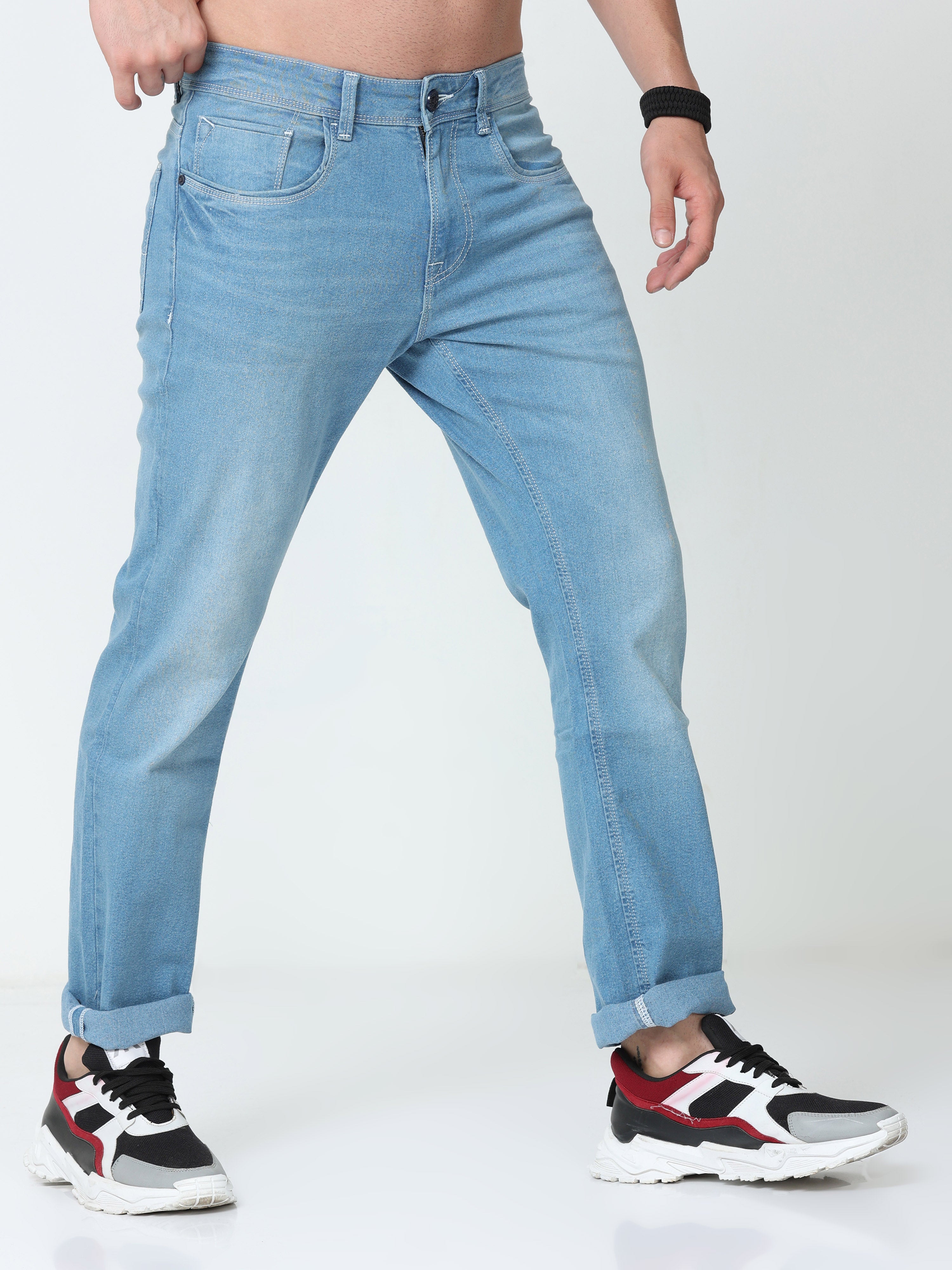 Rock Blue Men Slim Fit Jeans
