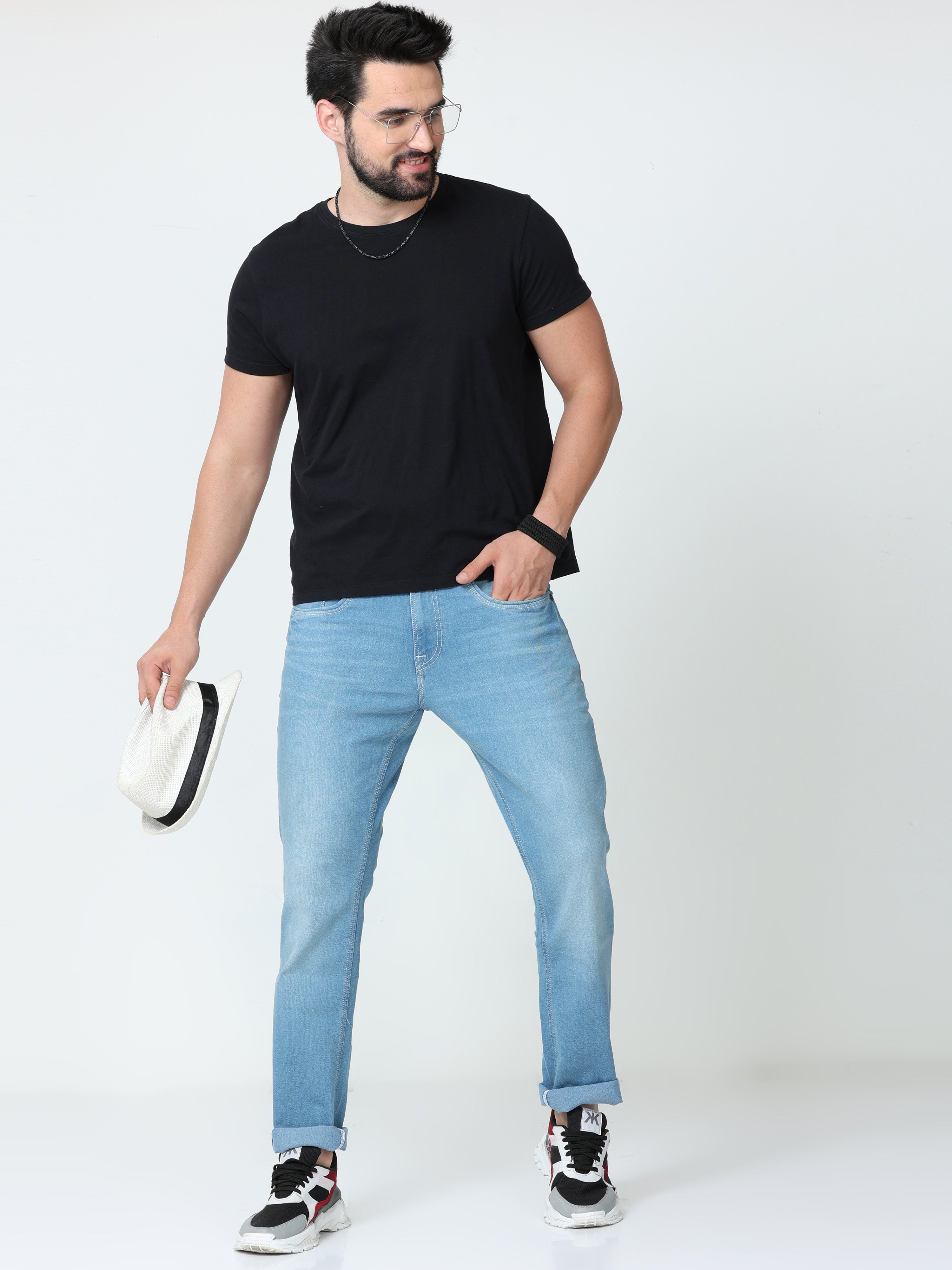 Rock Blue Men Slim Fit Jeans