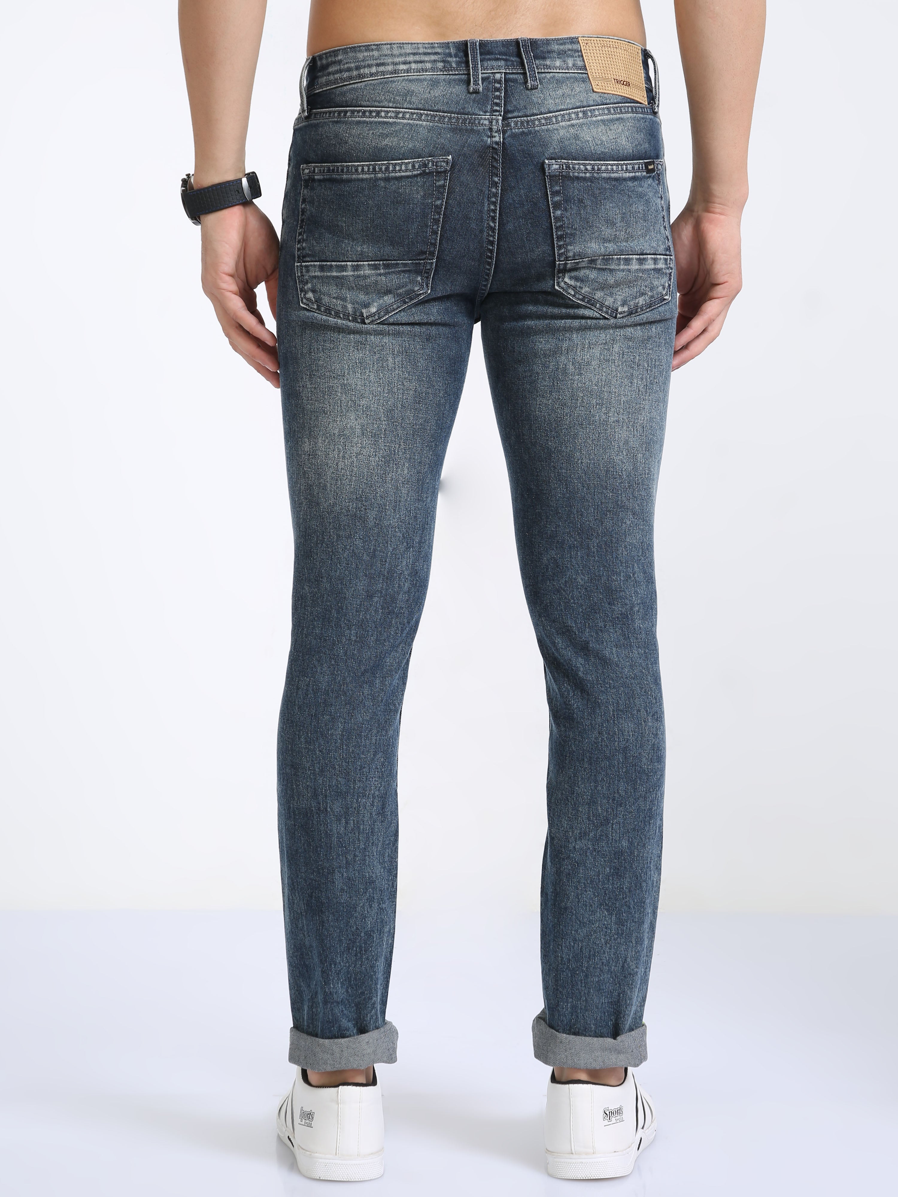 Fossil Grey Men Slim-Fit Jeans