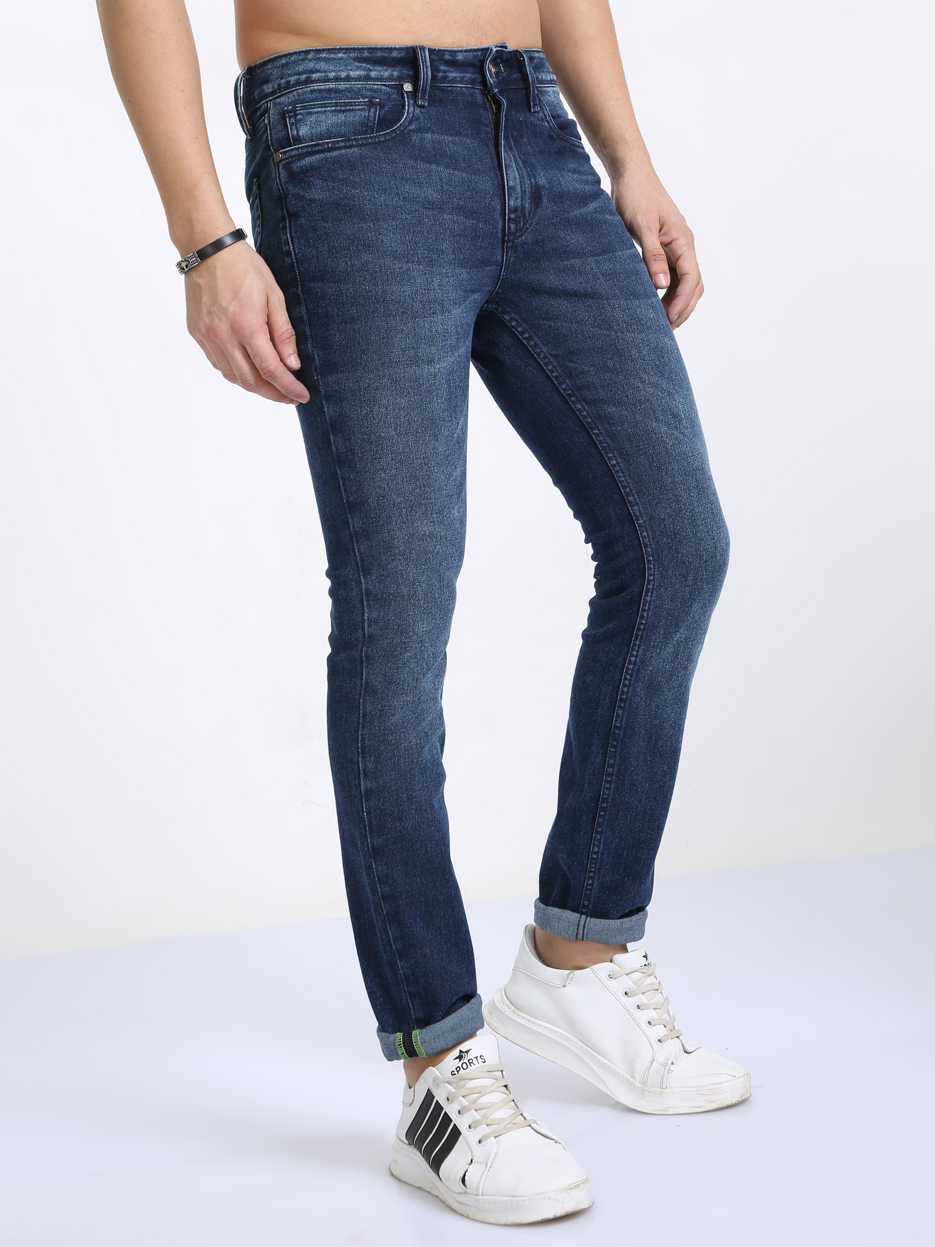 Aegean Blue Men Slim-Fit Jeans