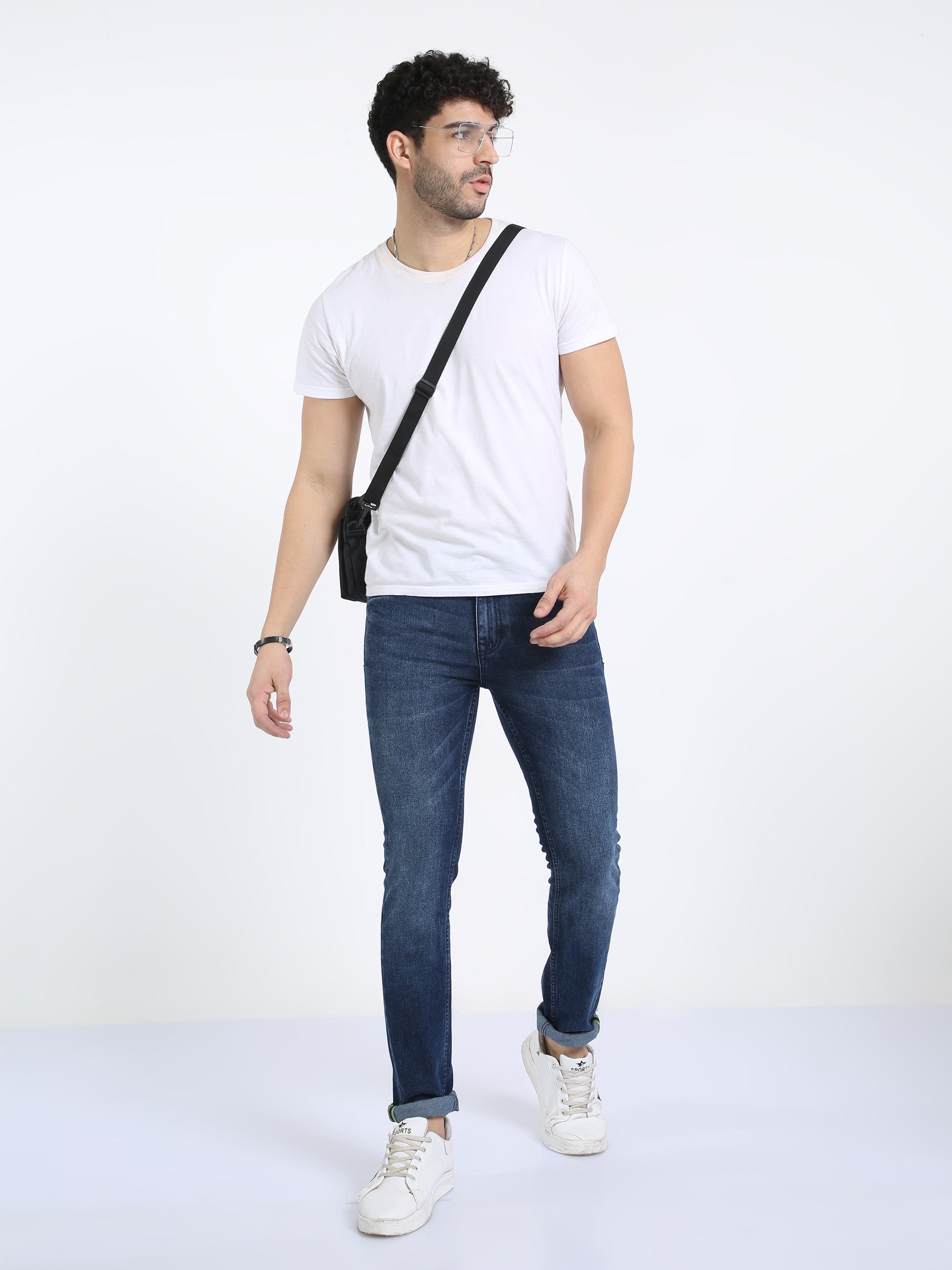 Aegean Blue Men Slim-Fit Jeans