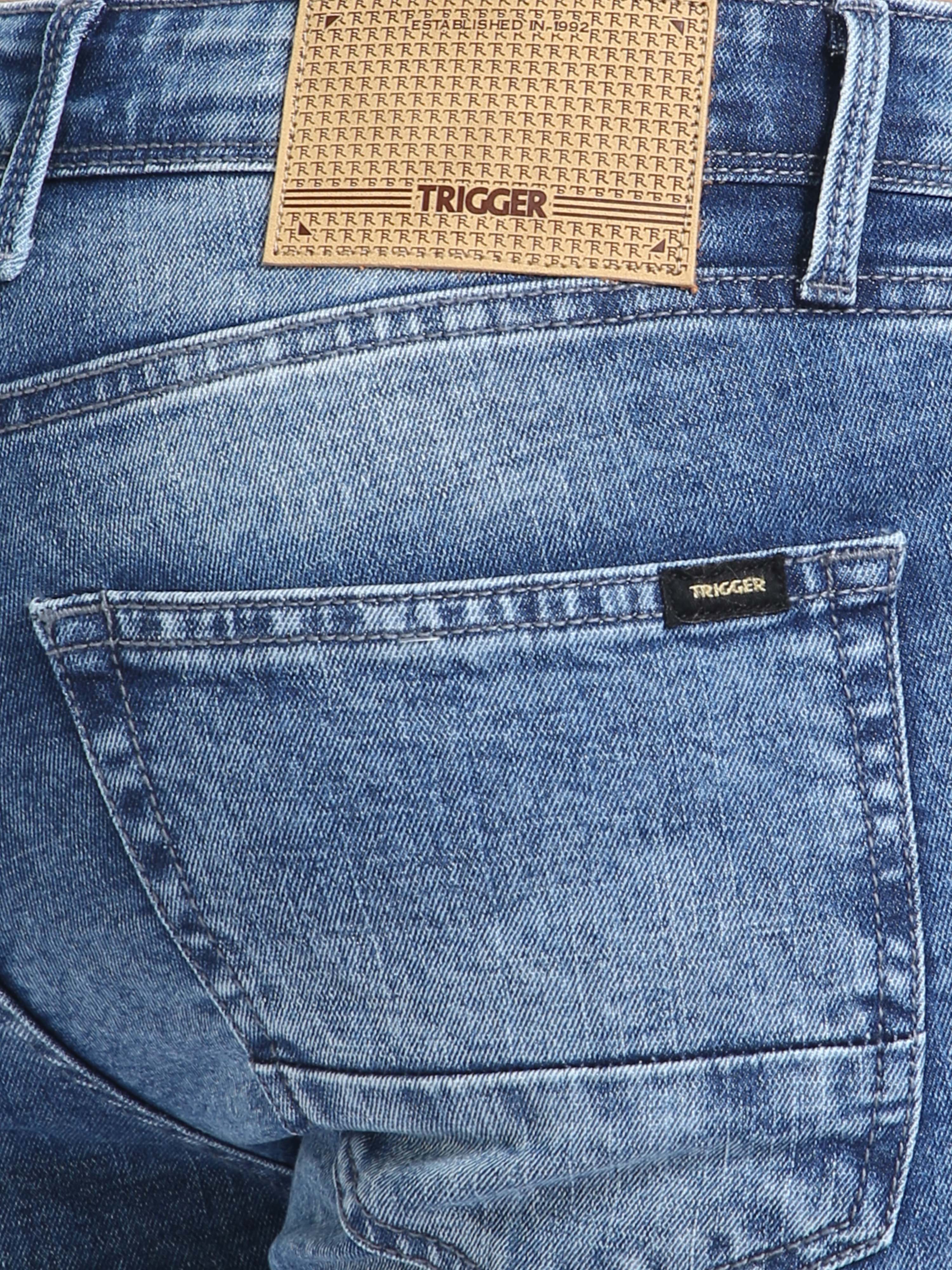 Baby Blue Men Slim-Fit Jeans