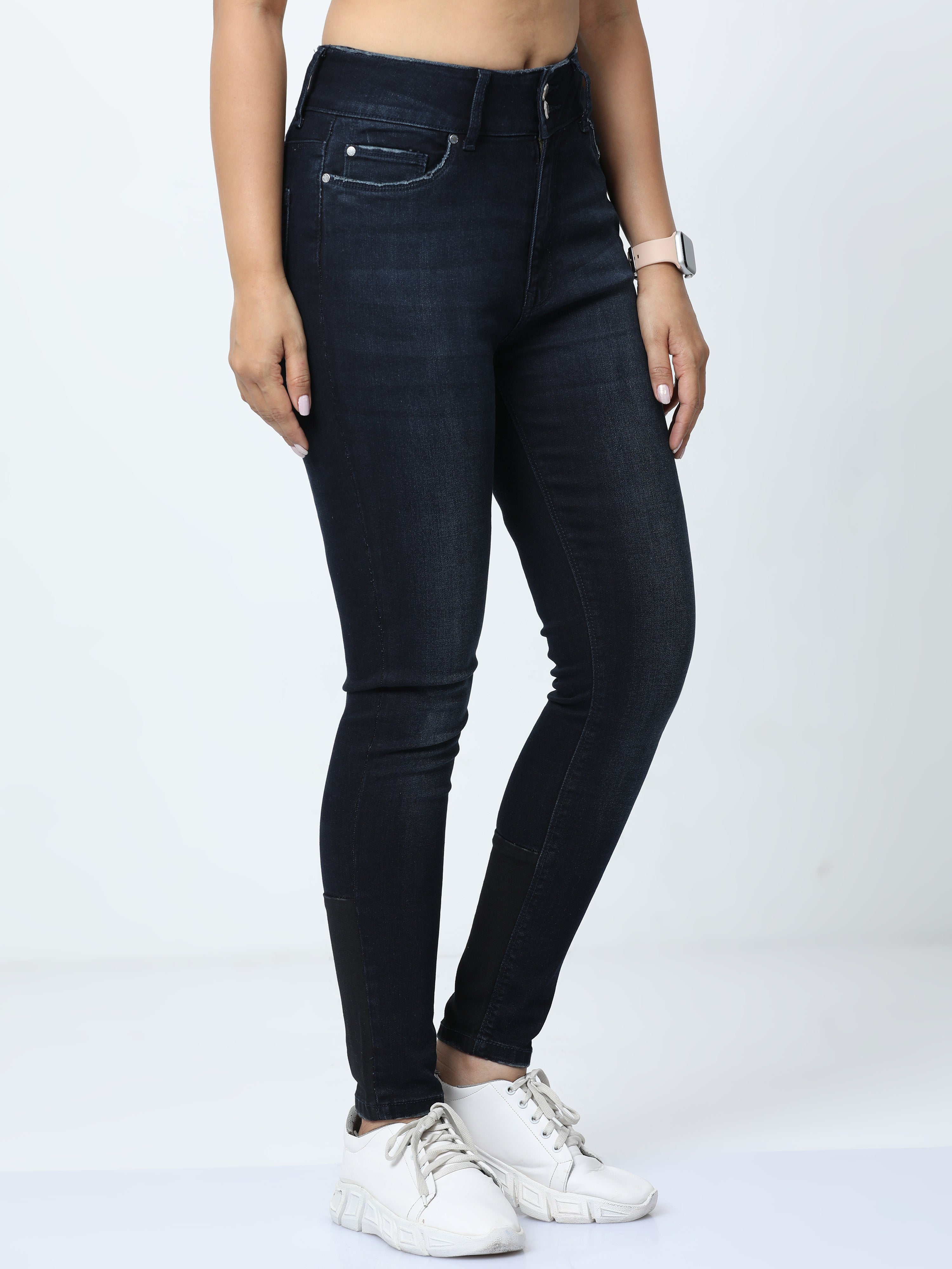 Oxford Blue  Heavy Enzyme  womens slim fit jeans