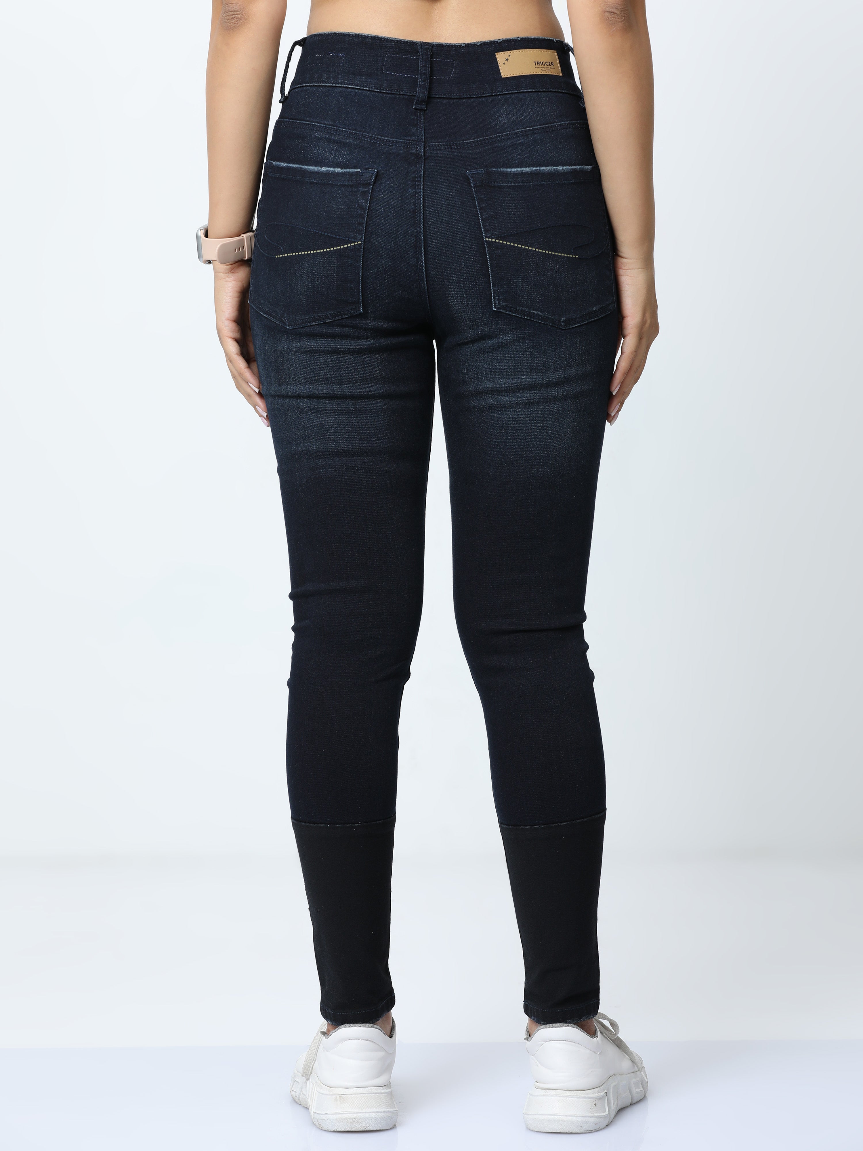 Oxford Blue  Heavy Enzyme  womens slim fit jeans
