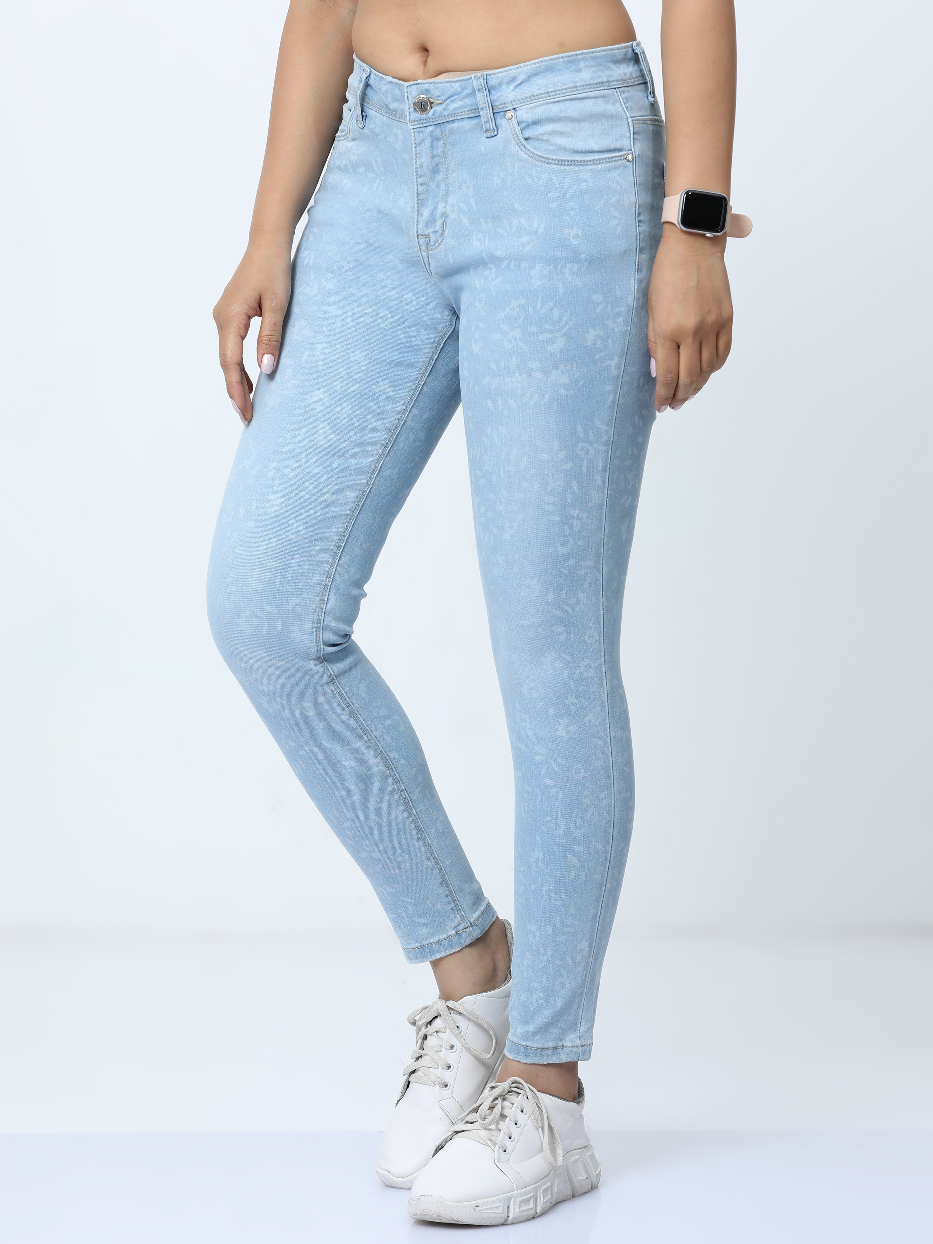 Pantone mild bleach womens slim fit jeans
