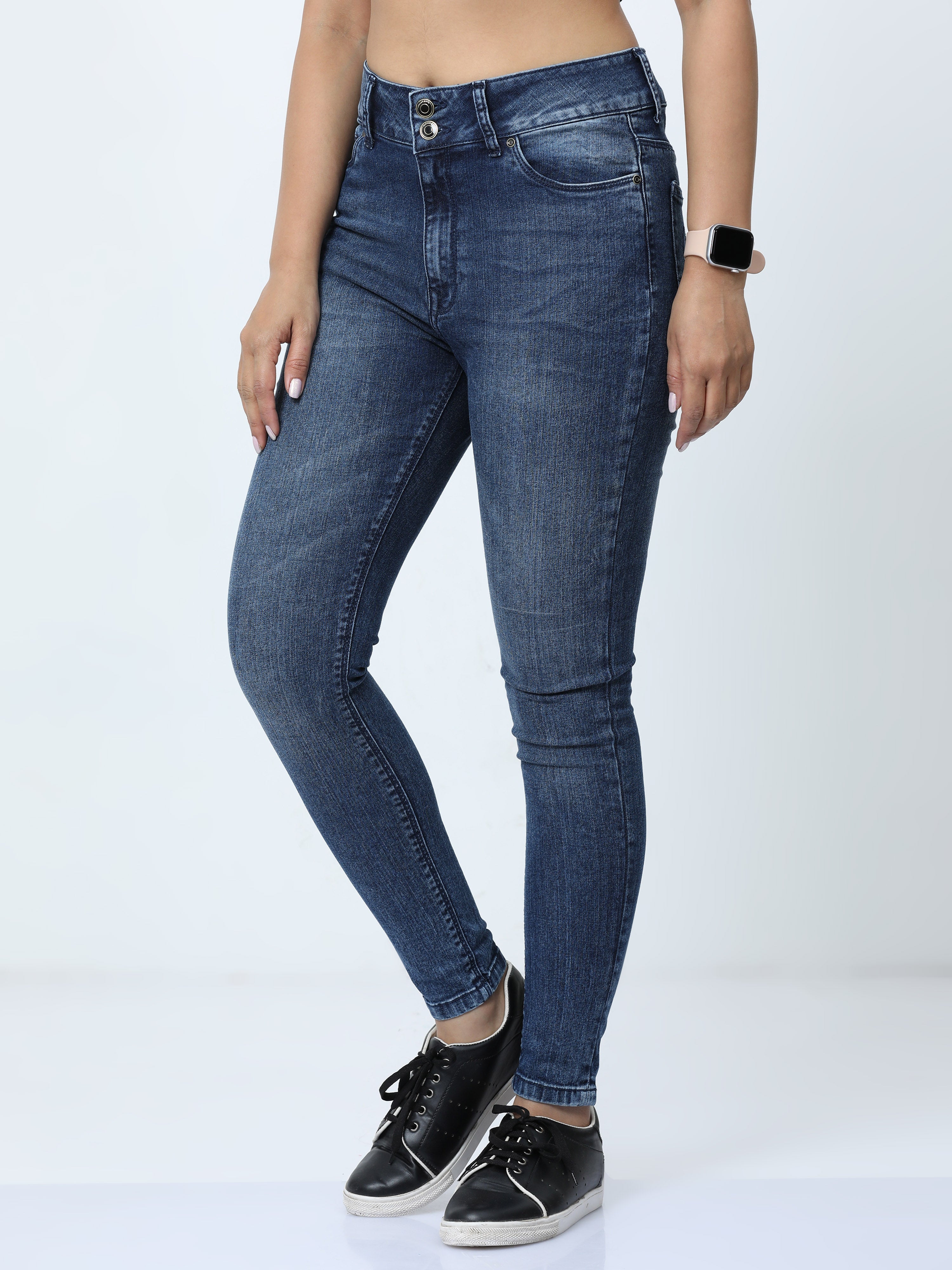 Indico Acid wash  womens skinny fit jeans
