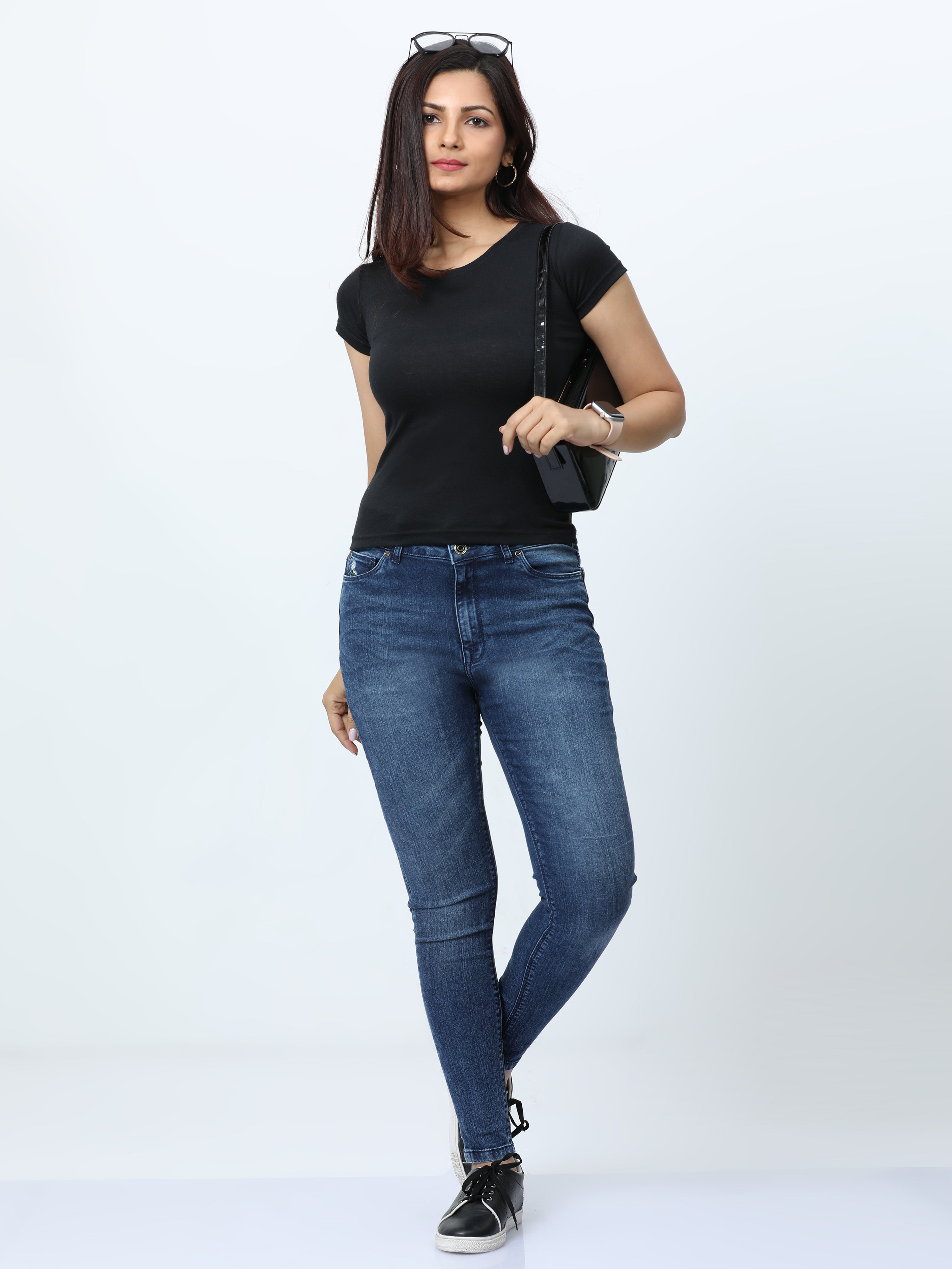 Indico Acid wash  womens skinny fit jeans