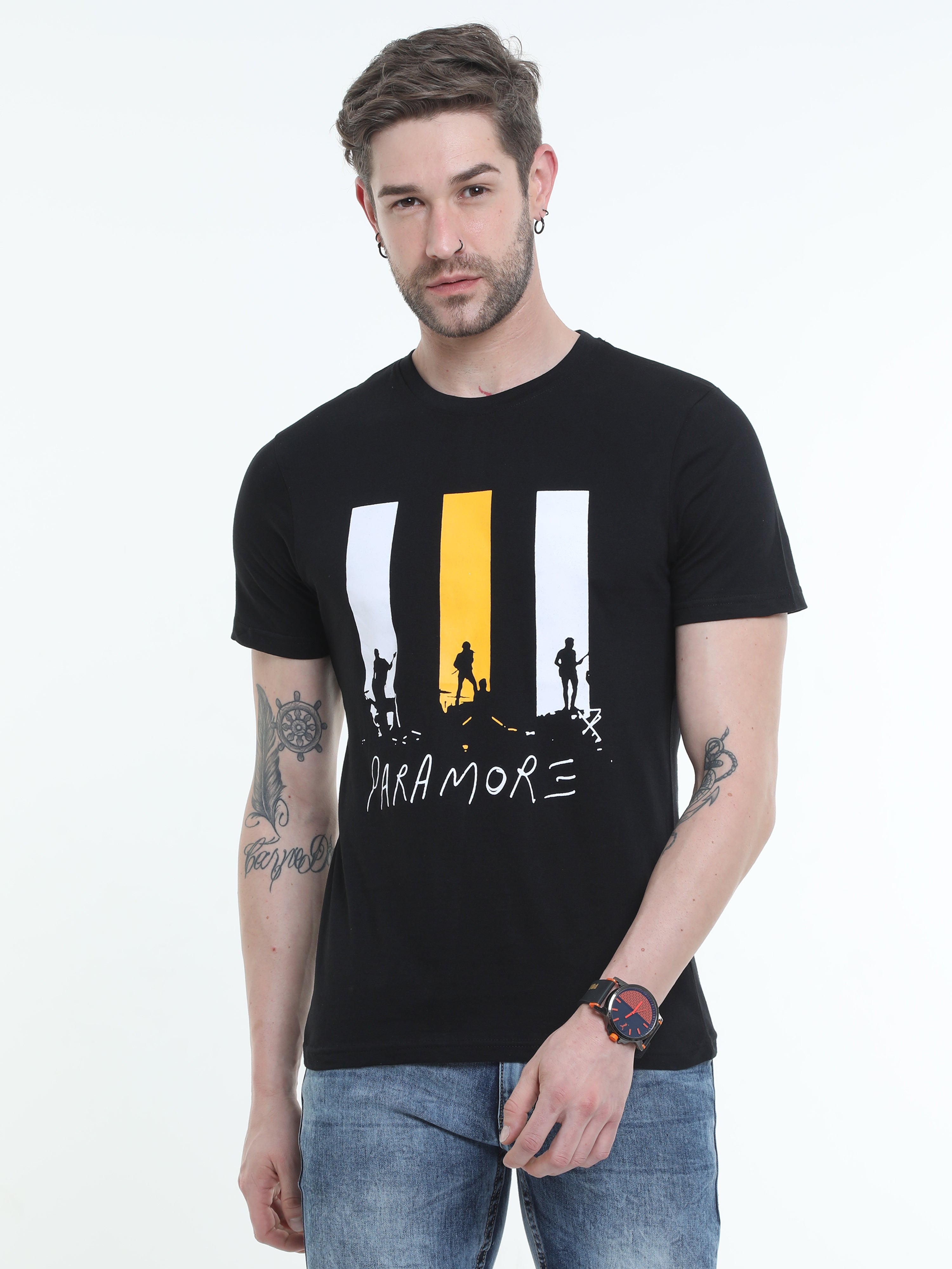 Typo Graphic Round neck Printed T-shirt