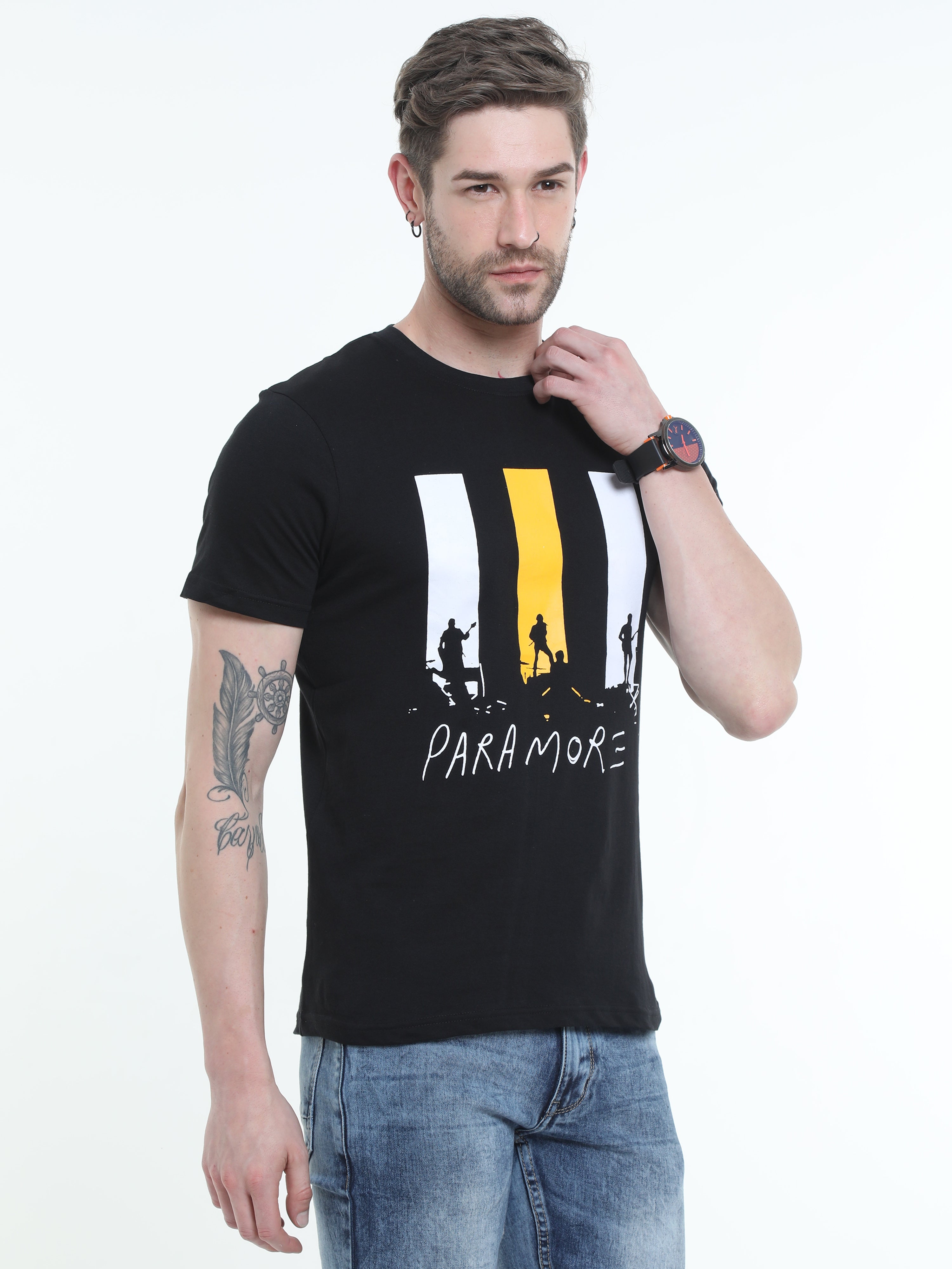 Typo Graphic Round neck Printed T-shirt