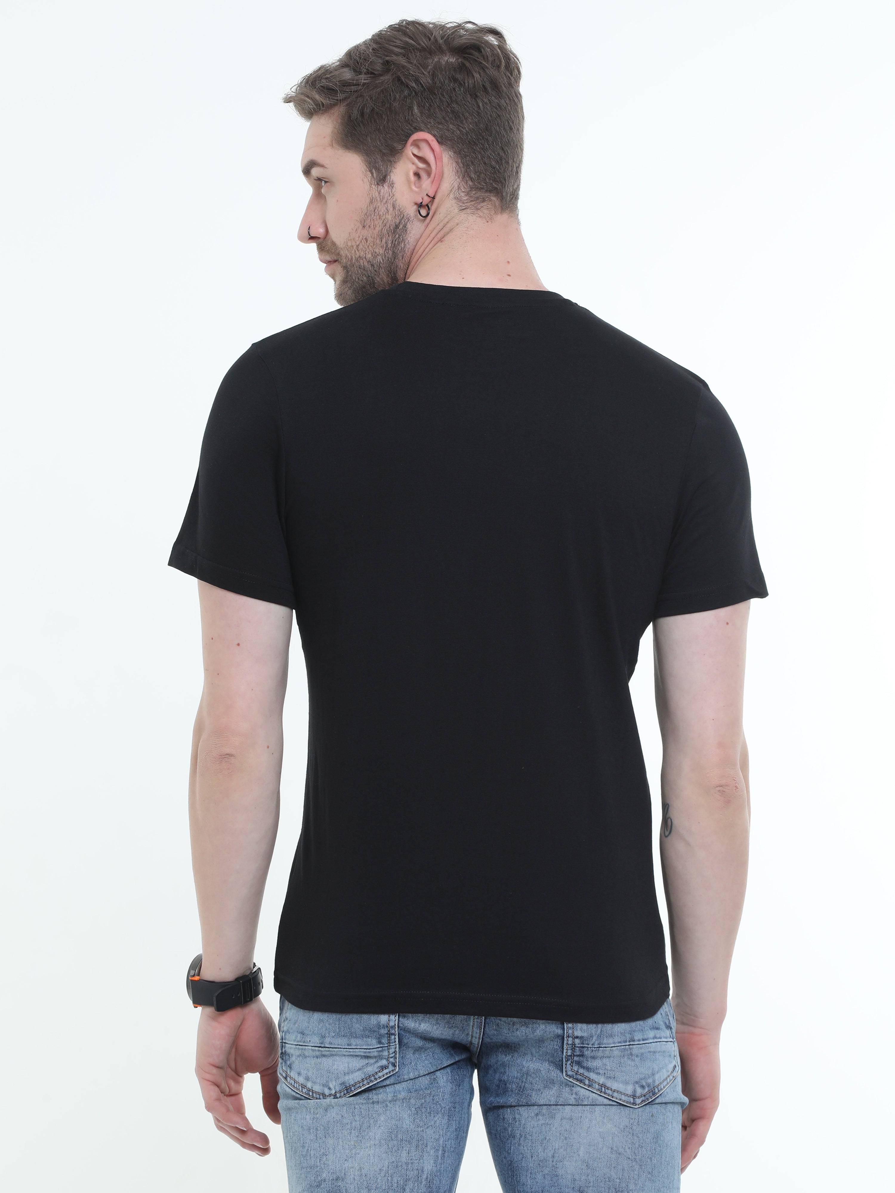 Typo Graphic Round neck Printed T-shirt