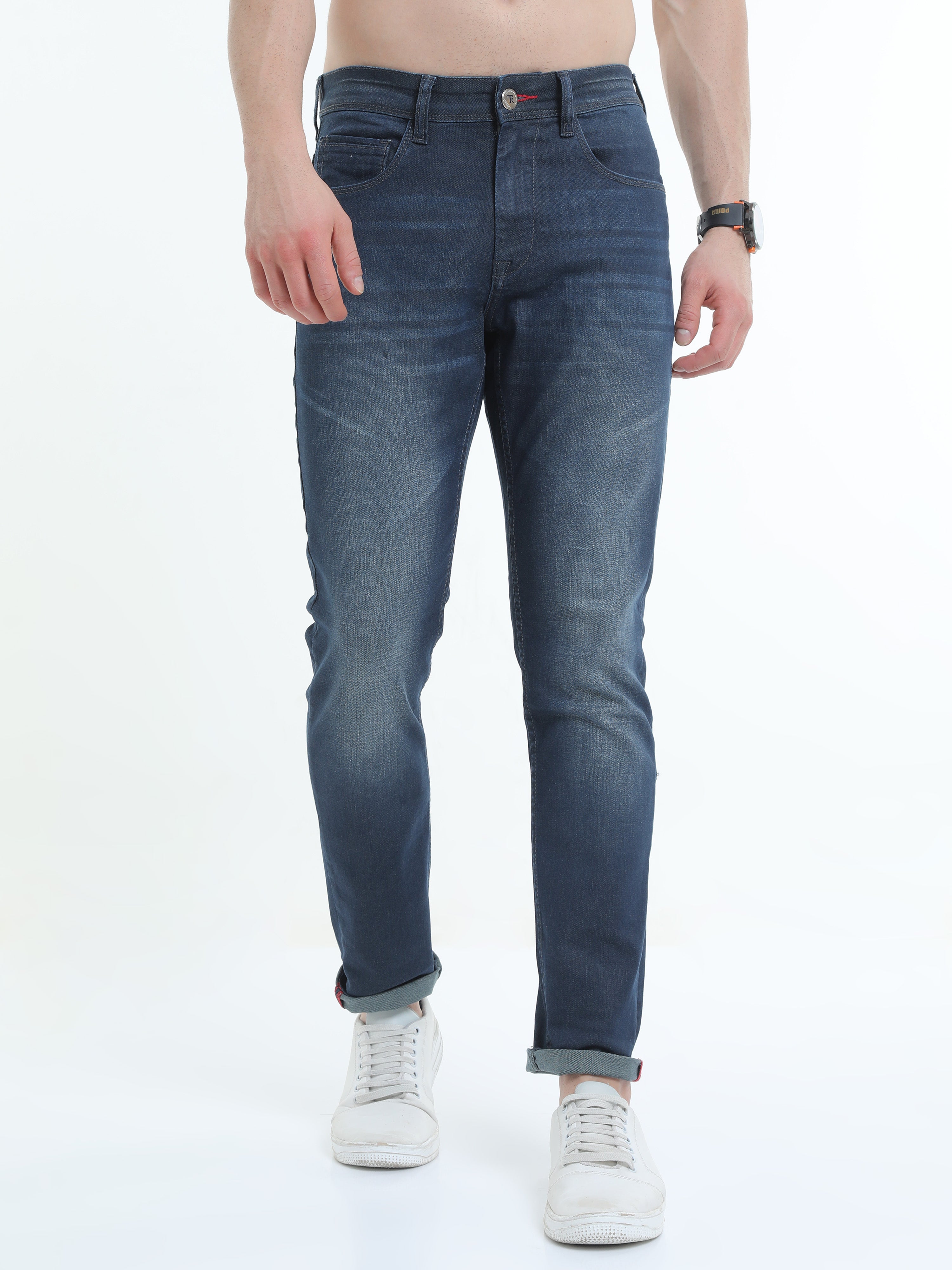 Men Slim Fit Jeans Blue
