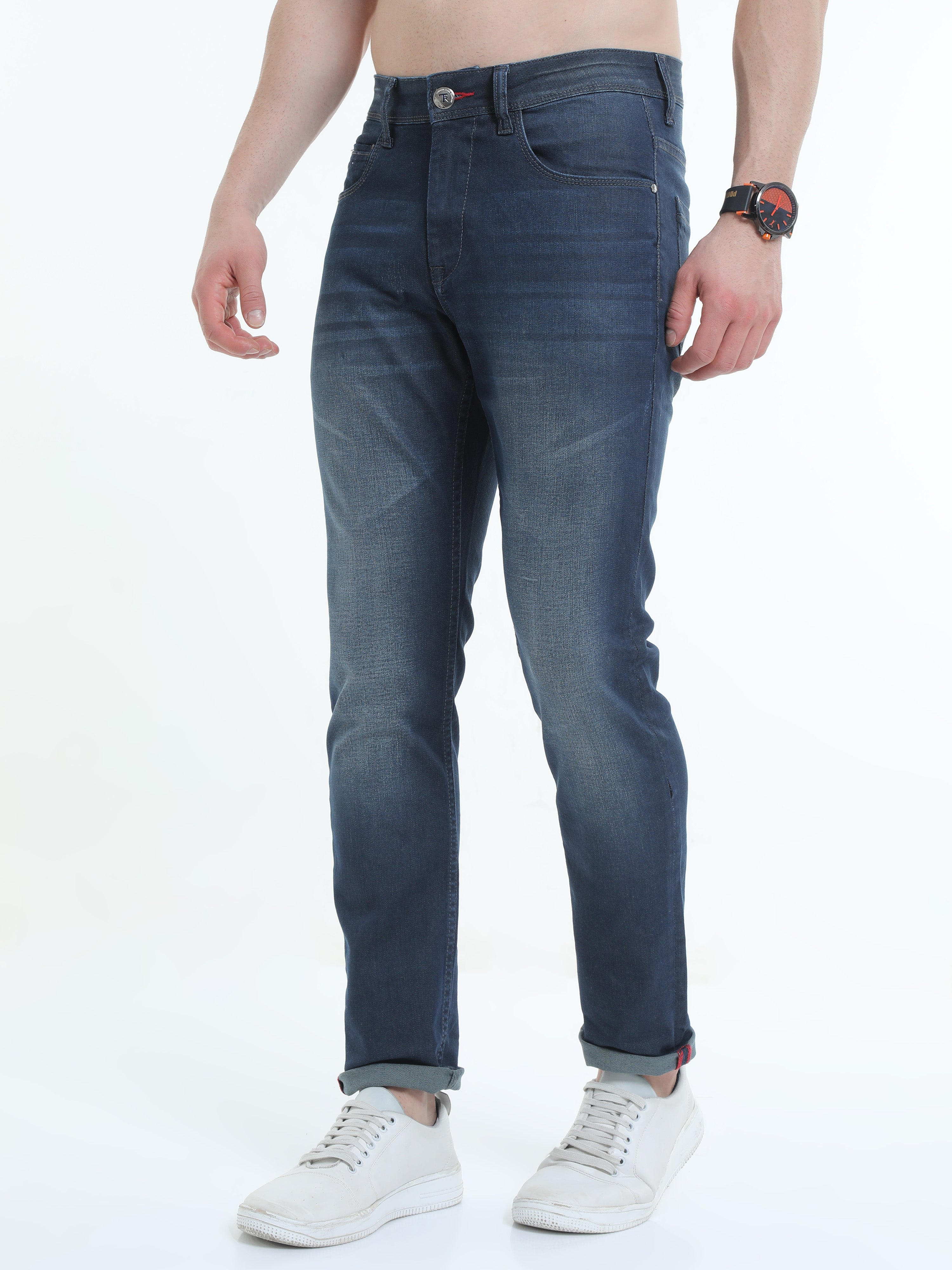 Men Slim Fit Jeans Blue