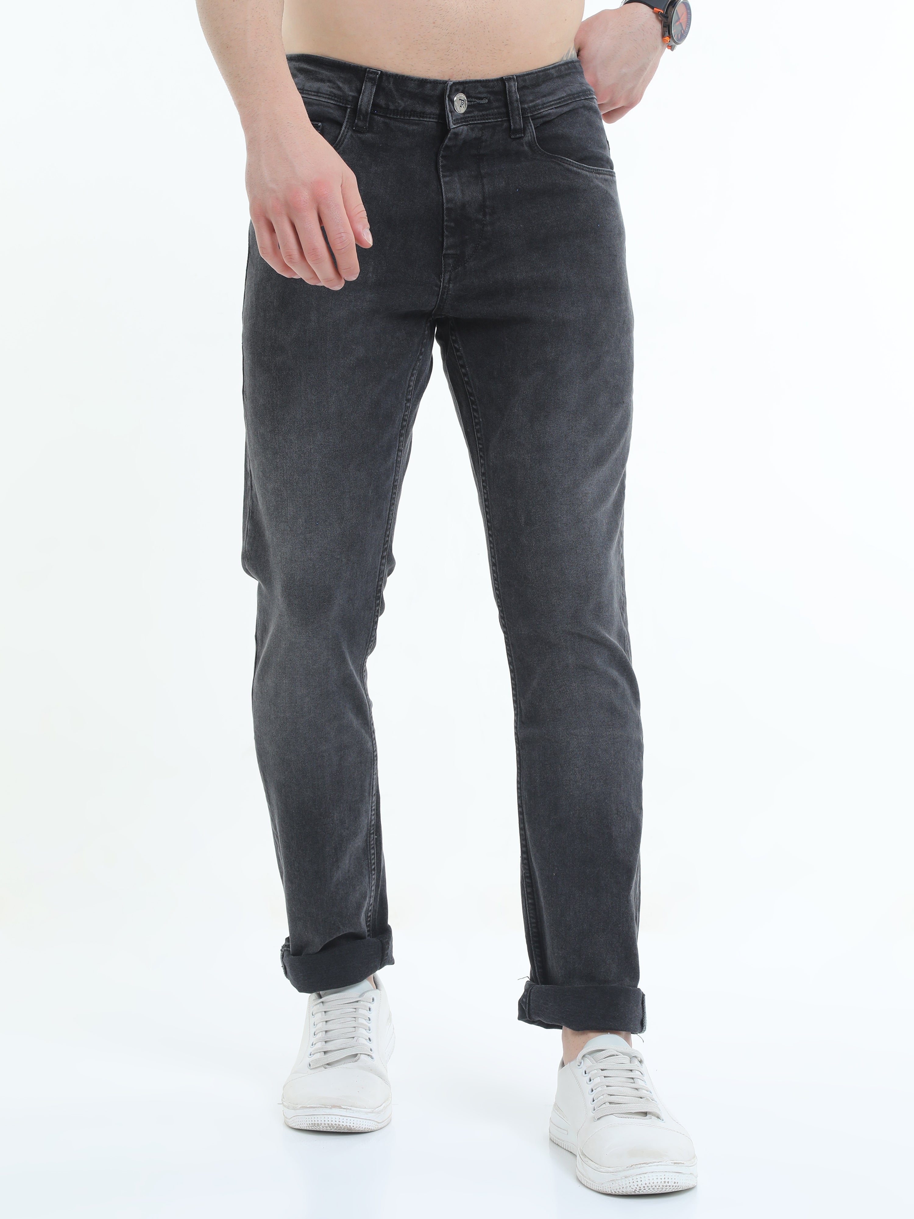 Essential Flex Black Slim Fit Jeans