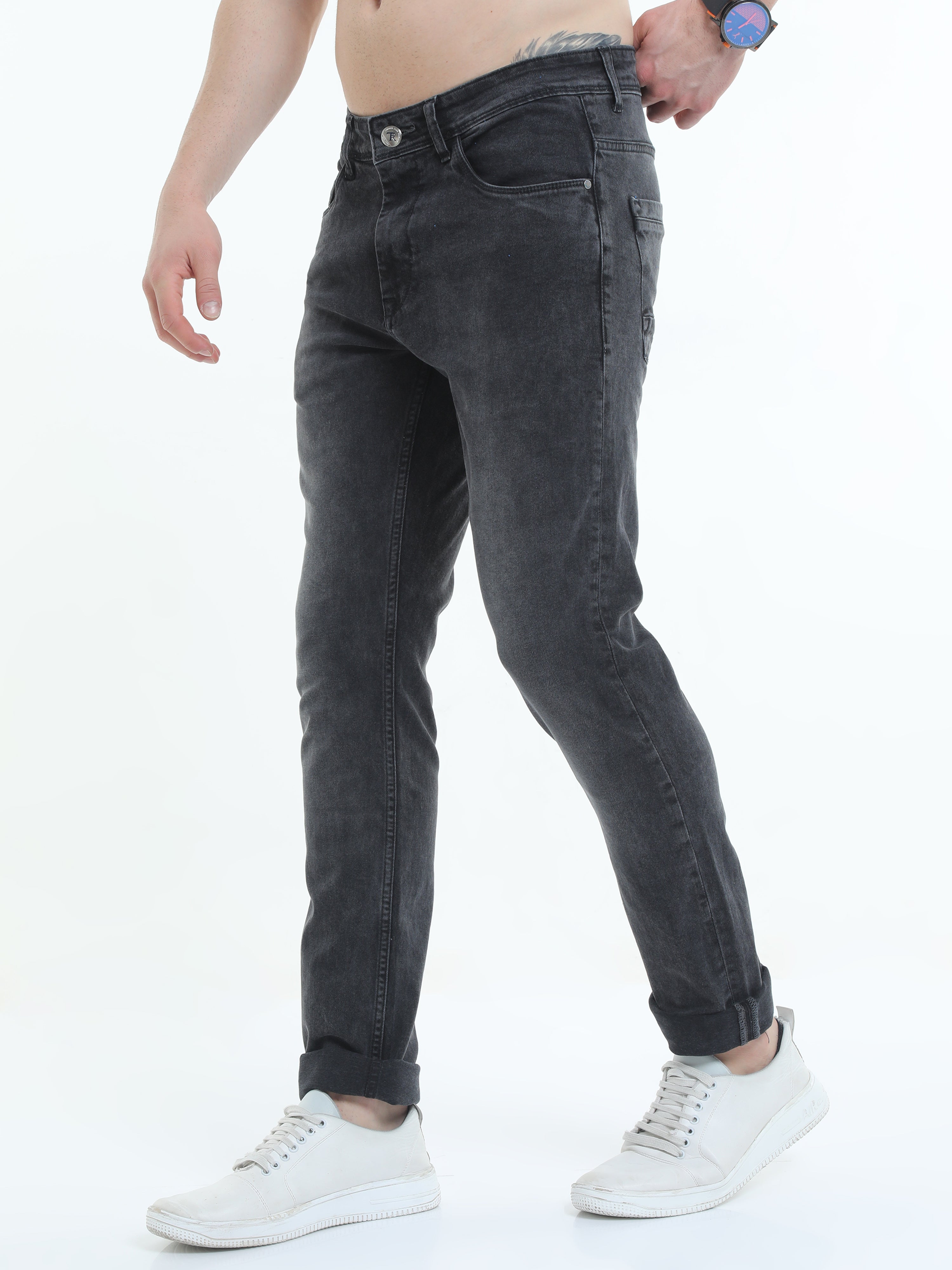 Essential Flex Black Slim Fit Jeans