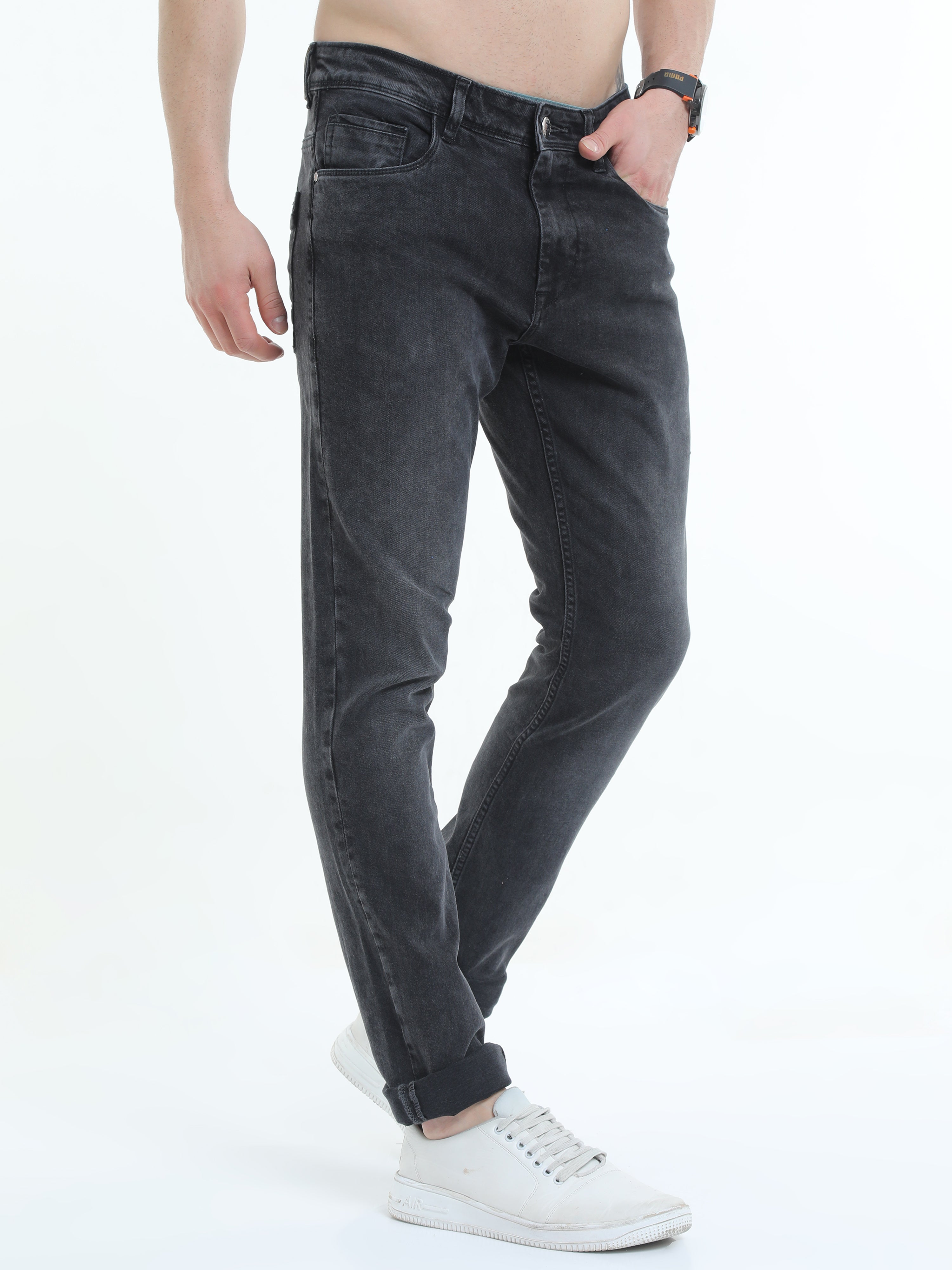 Essential Flex Black Slim Fit Jeans