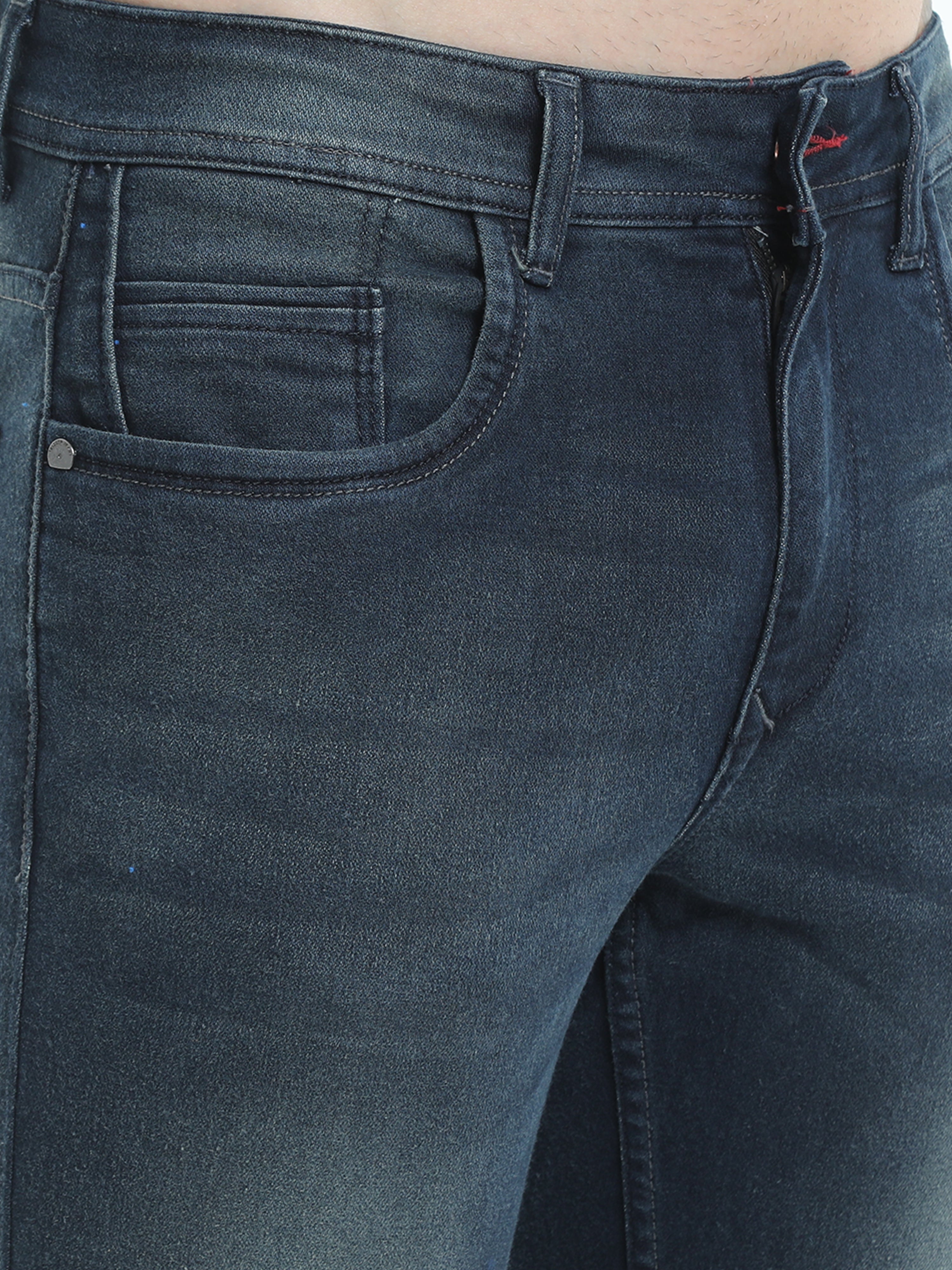 Men Slim Fit Blue Jeans