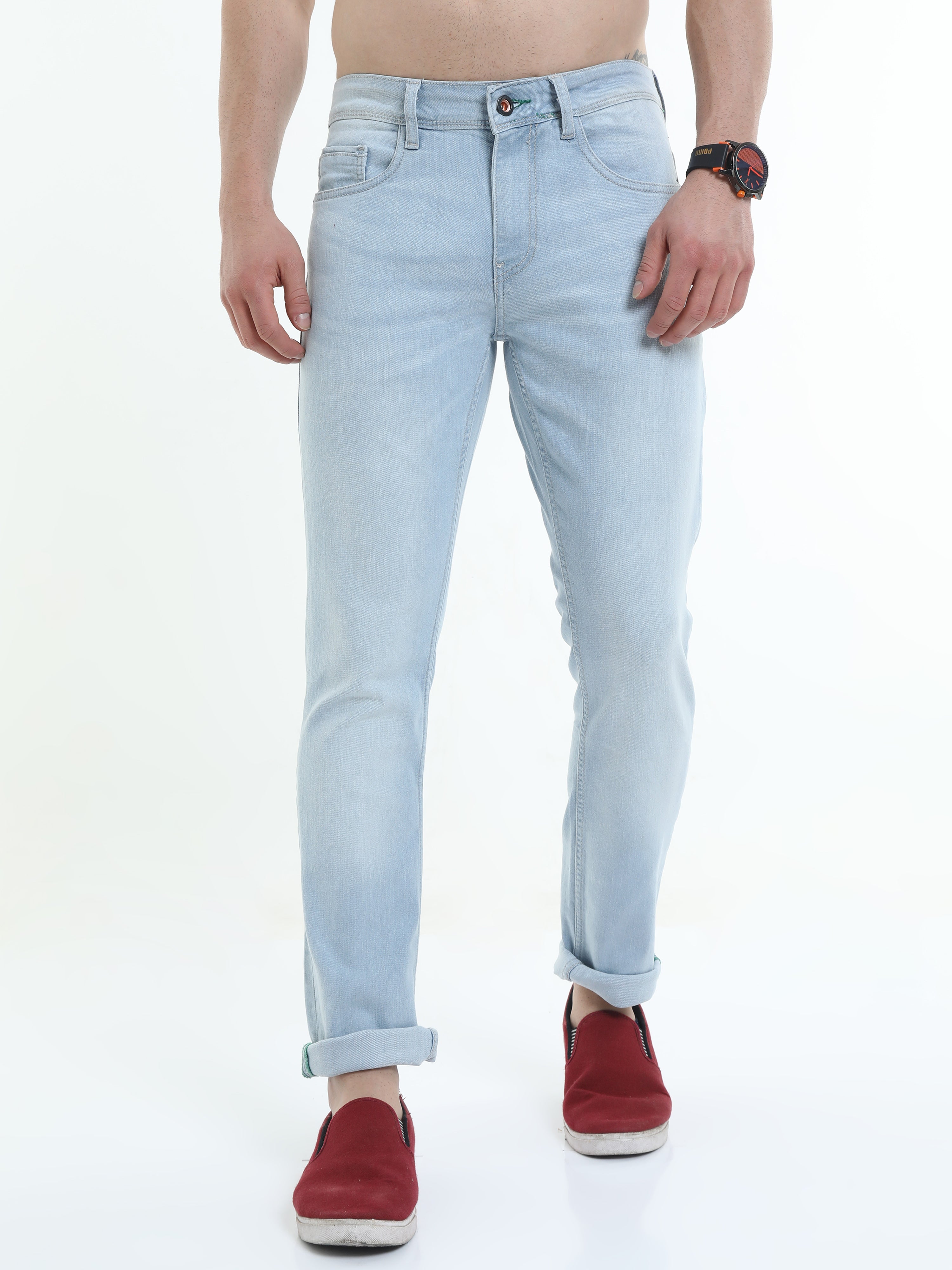 Elegance Slim Men's Slim Fit Blue Jeans