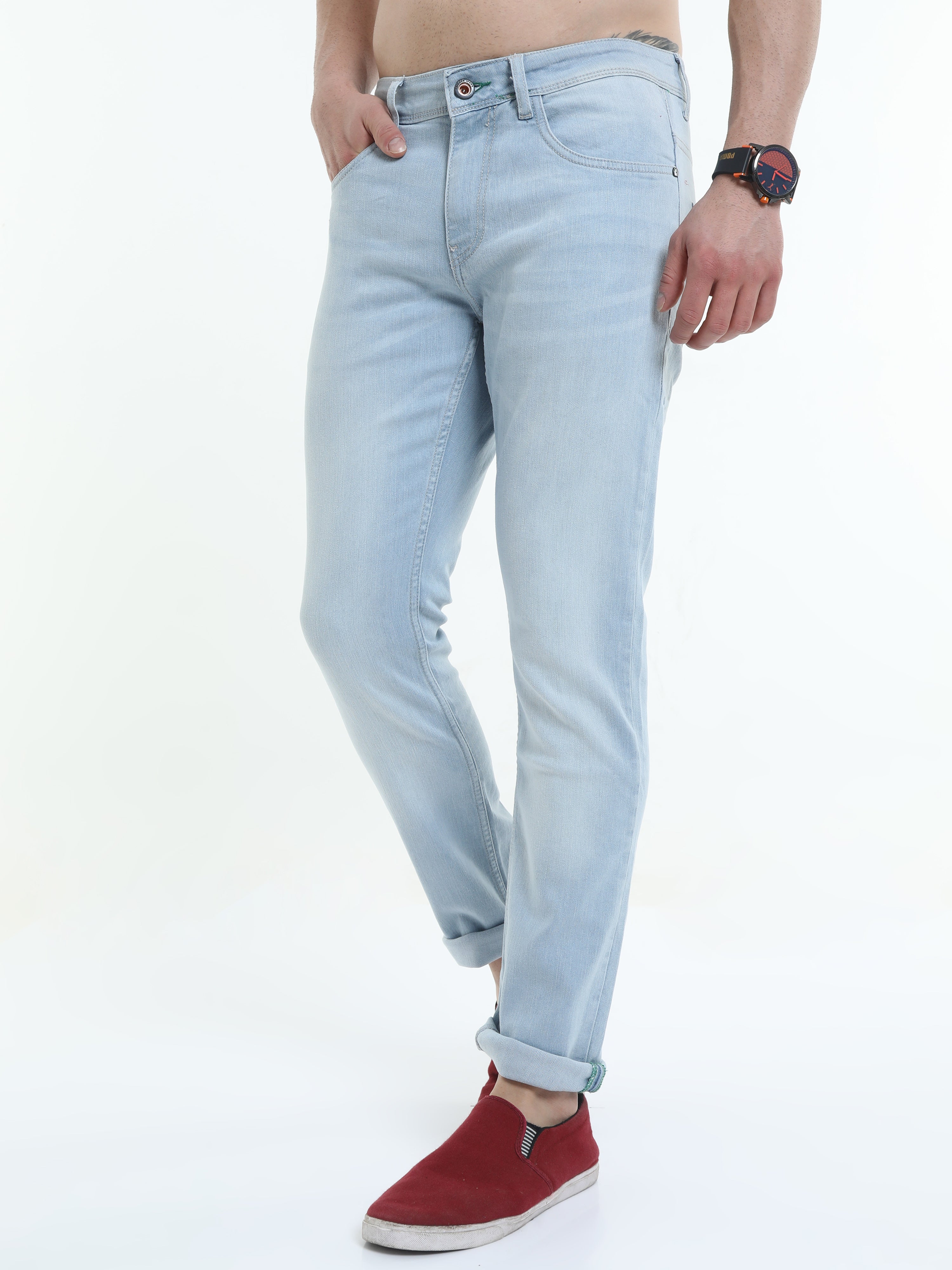 Elegance Slim Men's Slim Fit Blue Jeans