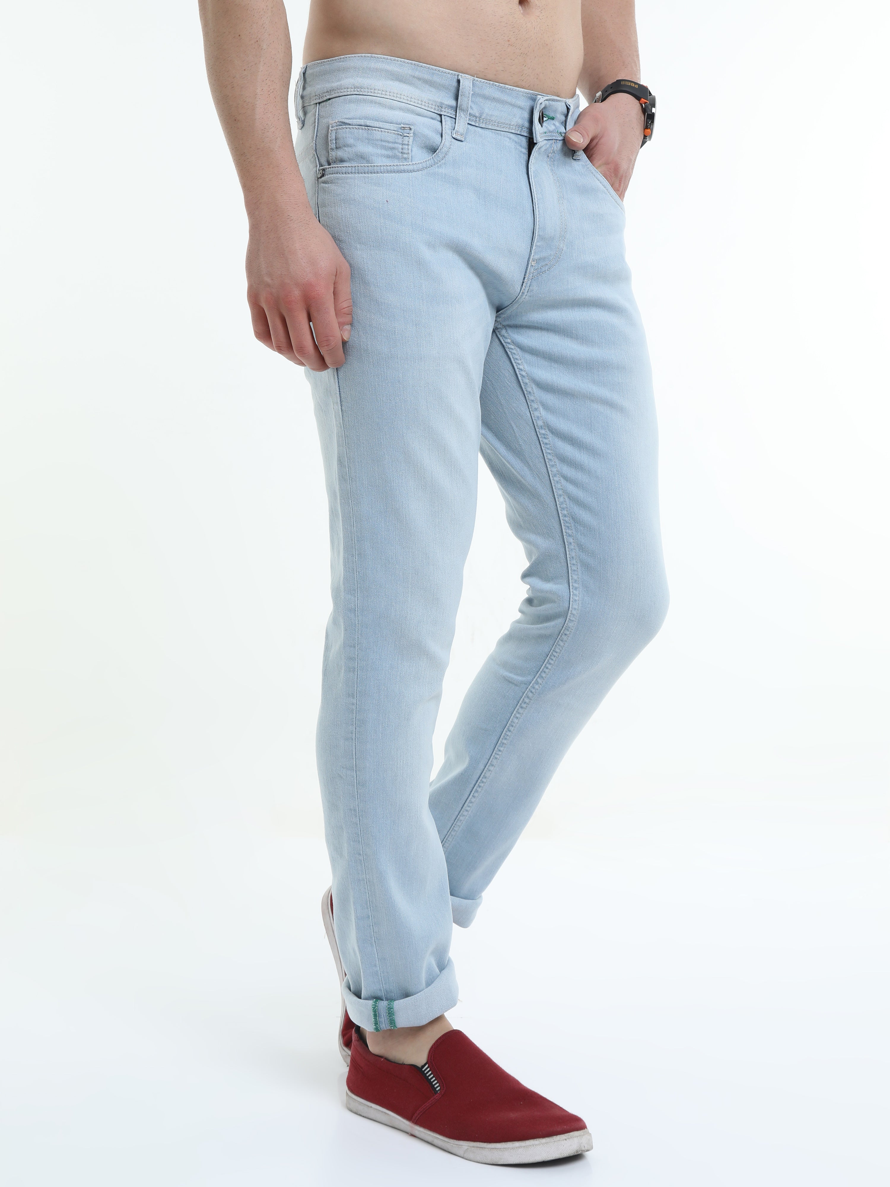 Elegance Slim Men's Slim Fit Blue Jeans