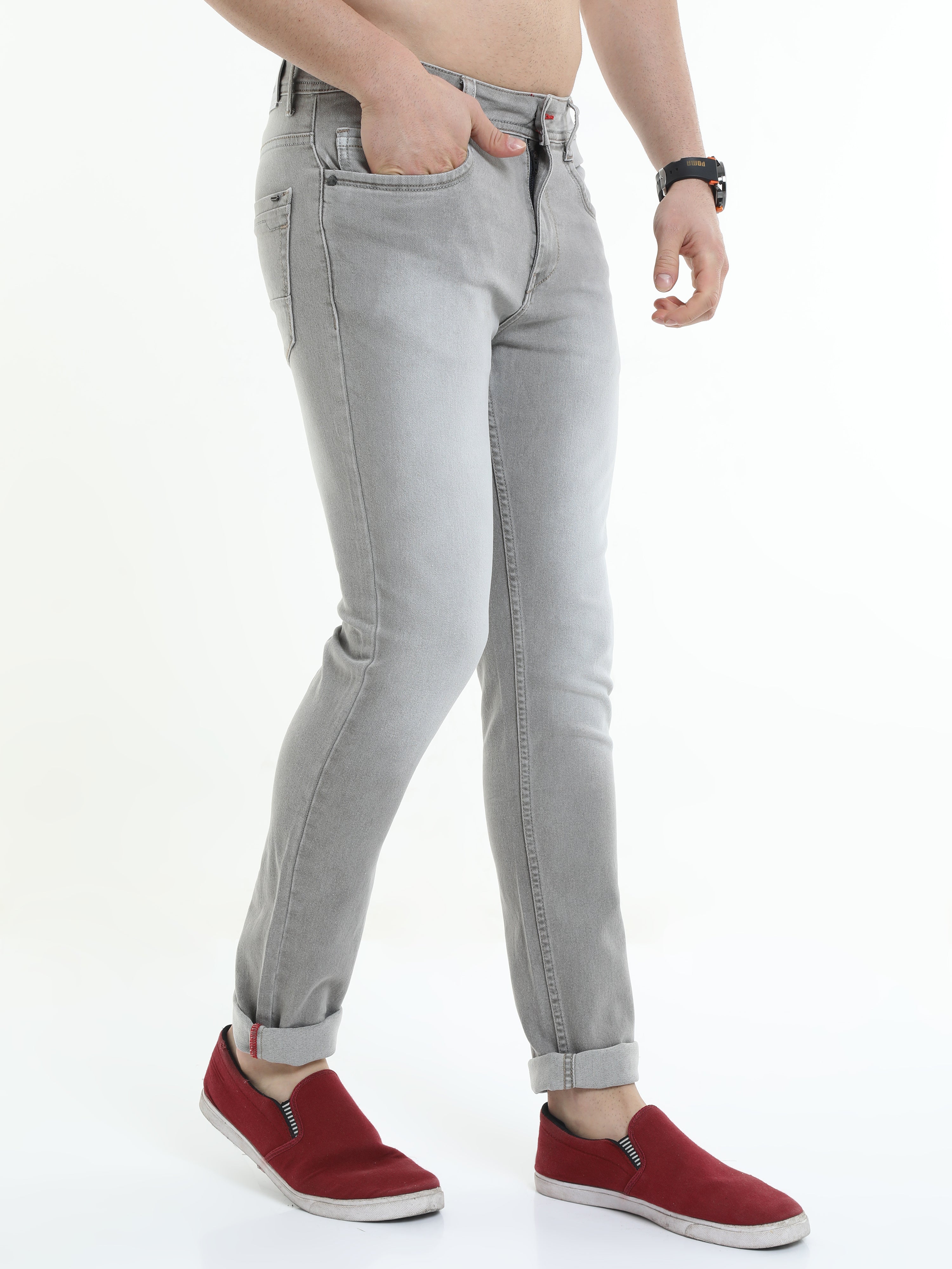 Flexi Slim Grey Jeans