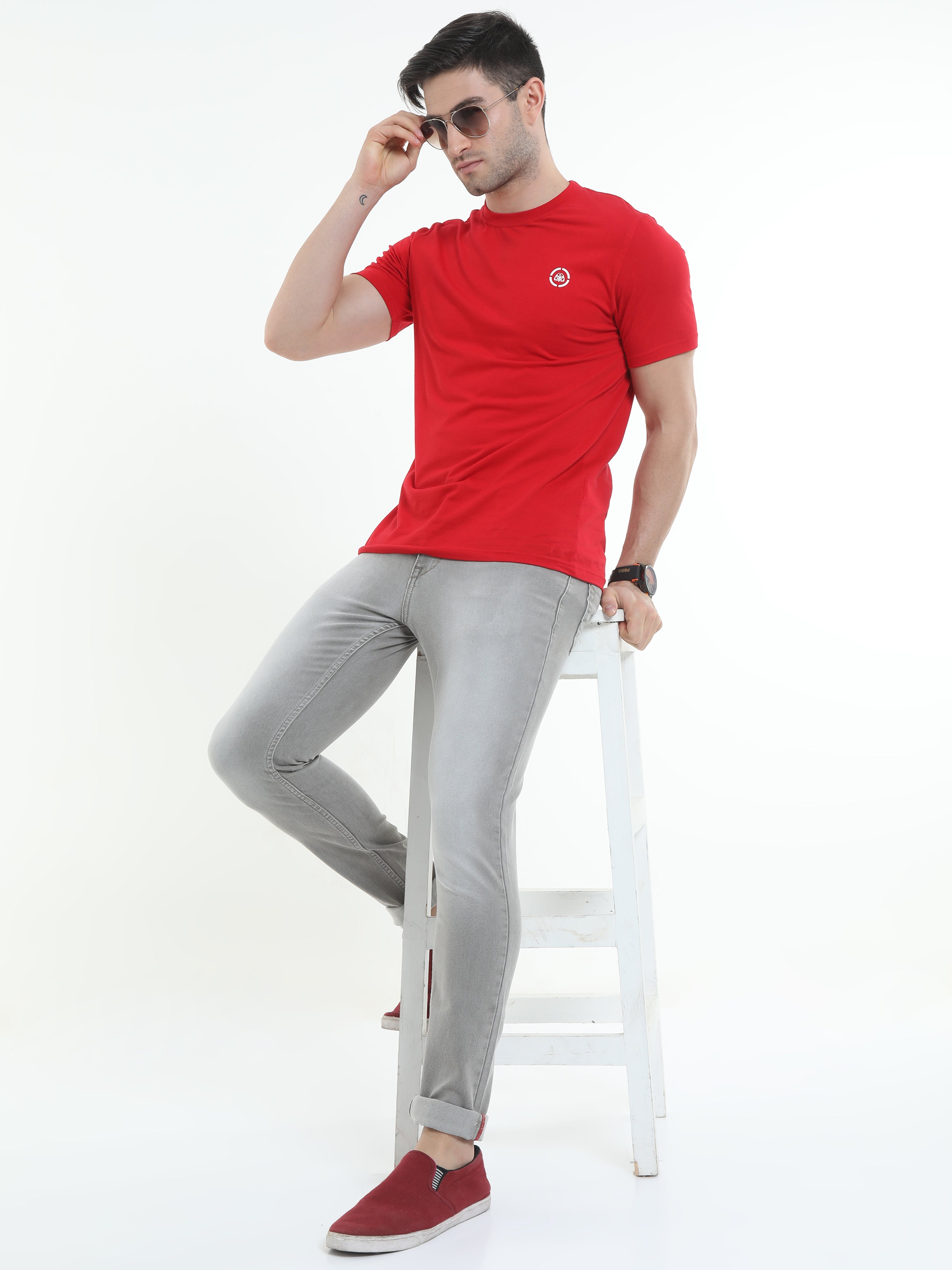 Men's Slim Fit Jeans Grey Slim Fit Mens Jeans at Online Triggerjeans