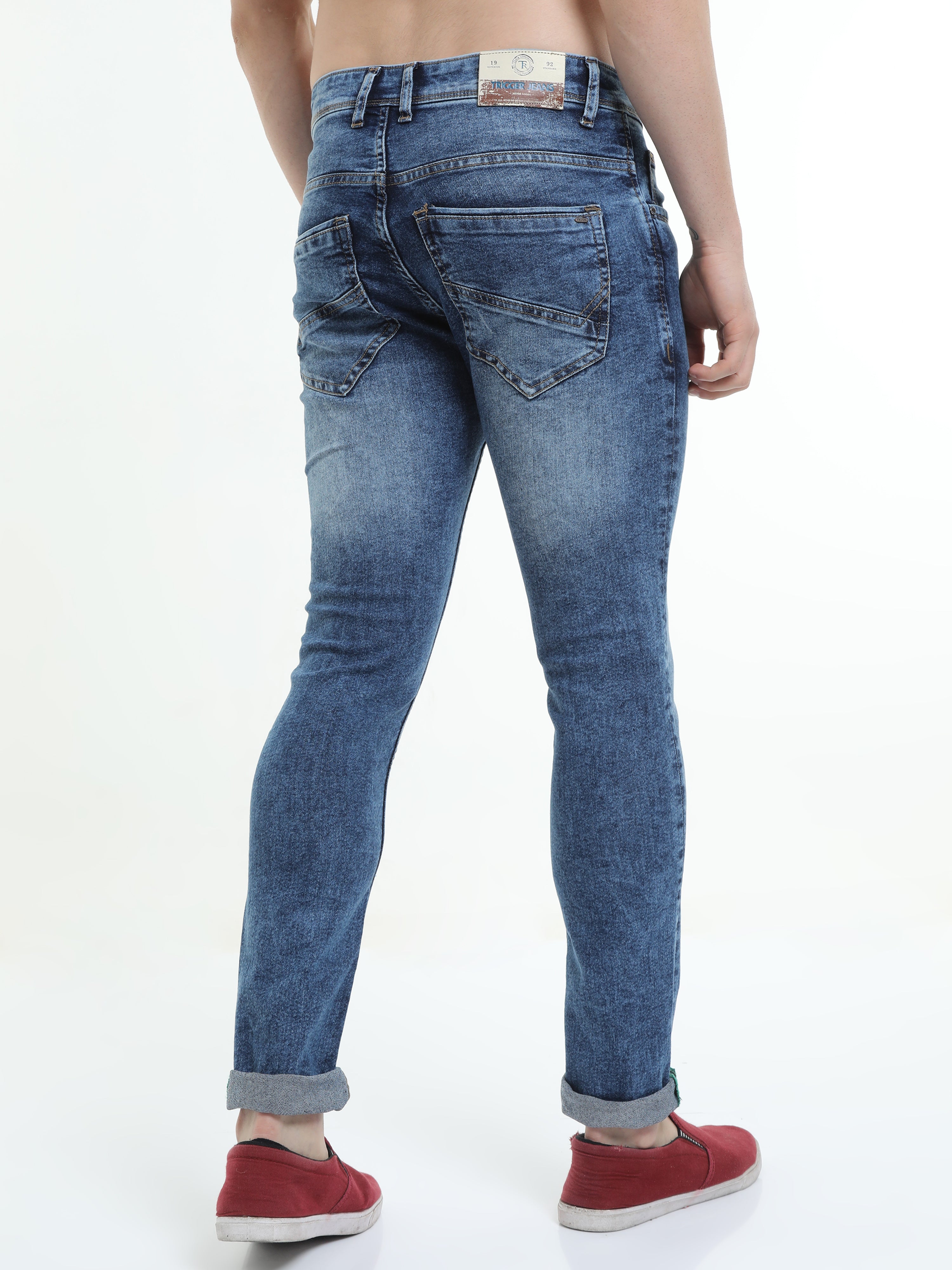 Men Skinny Fit Jeans Blue