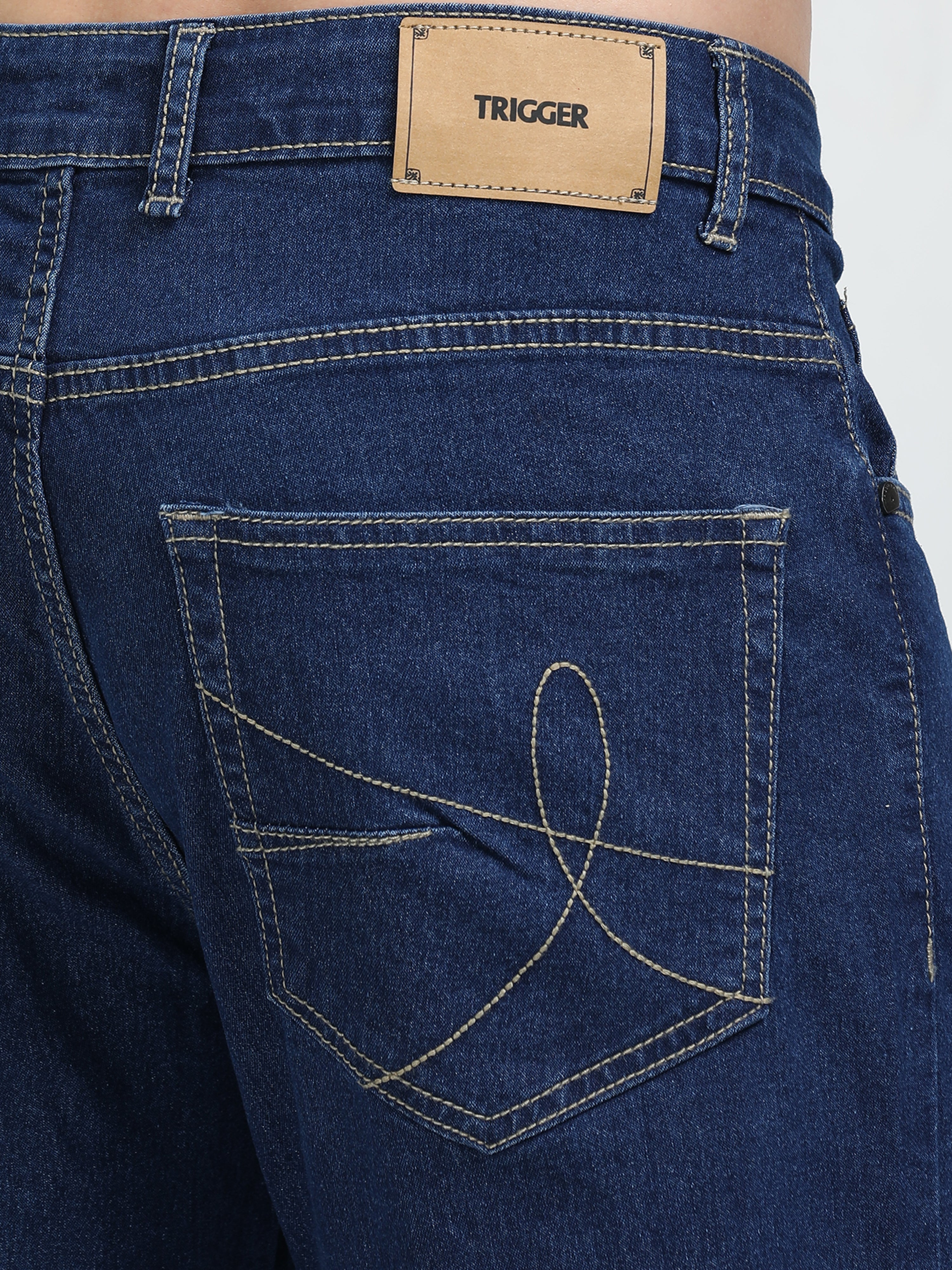 Dodger Blue Men's Slim Regular-Fit Jeans