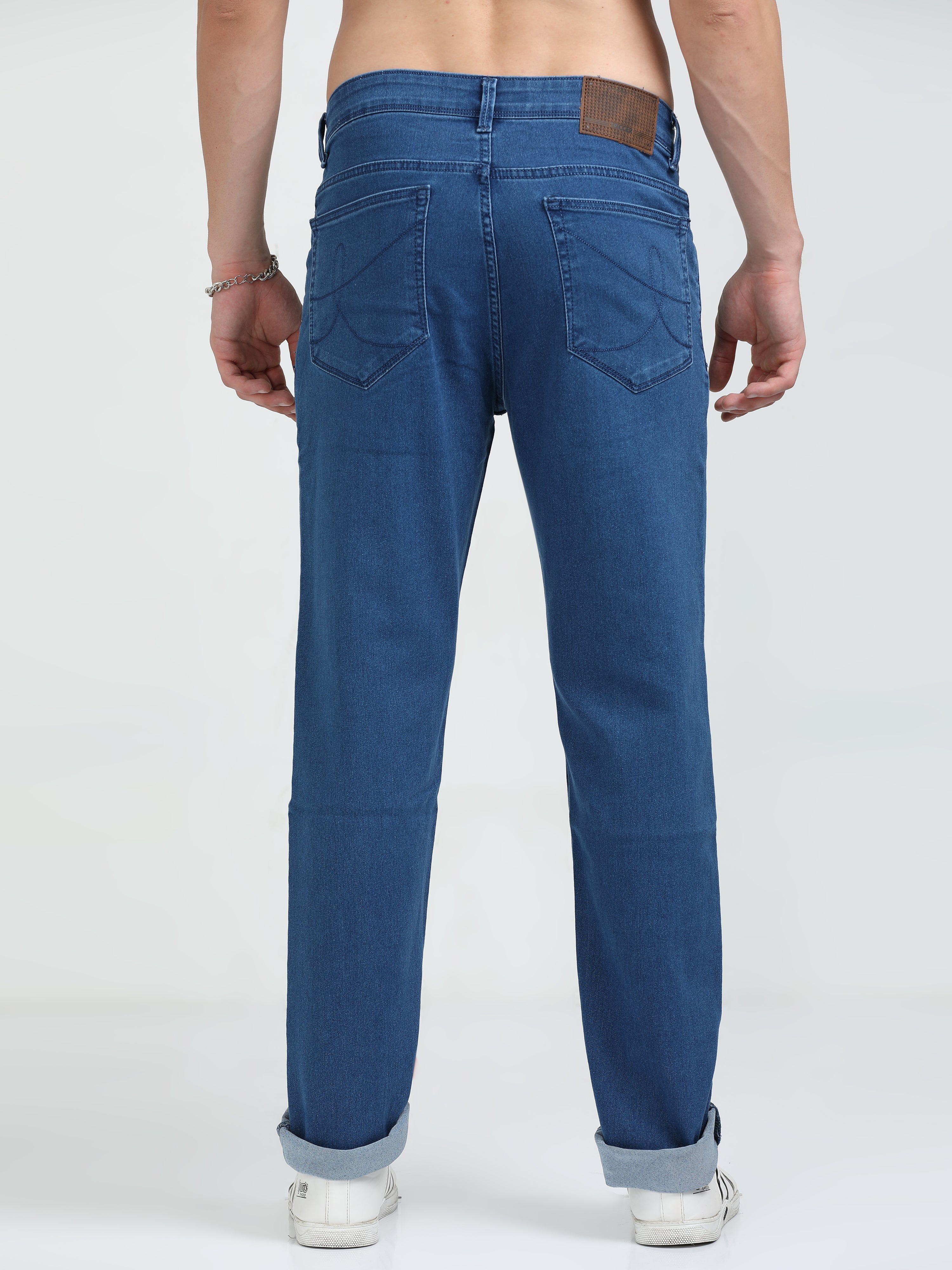 Celestial Blue Men's Slim Regular-Fit Jeans