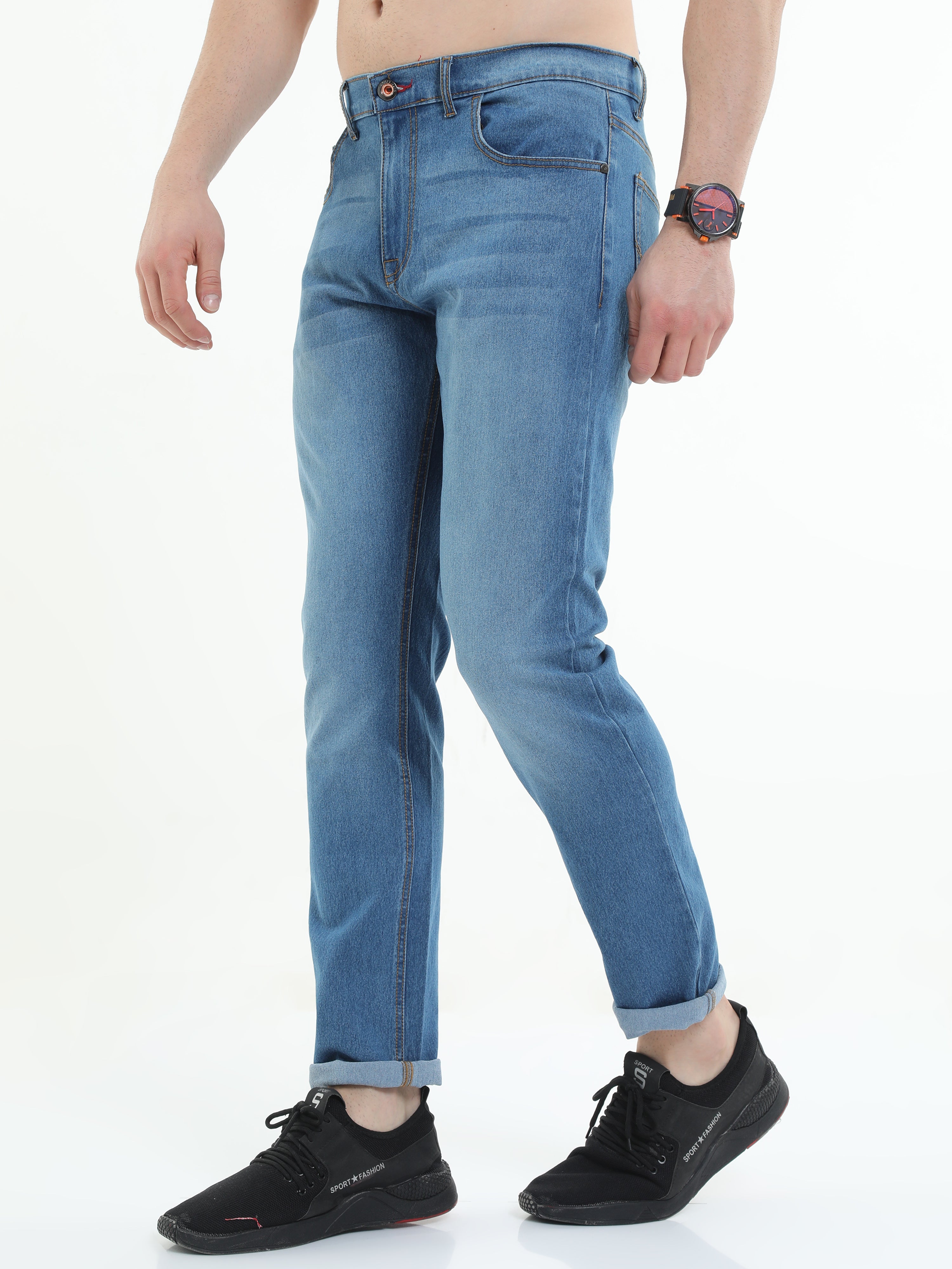 Trigger Lapis Denim Blue  Men's Regular Slim-Fit Jeans