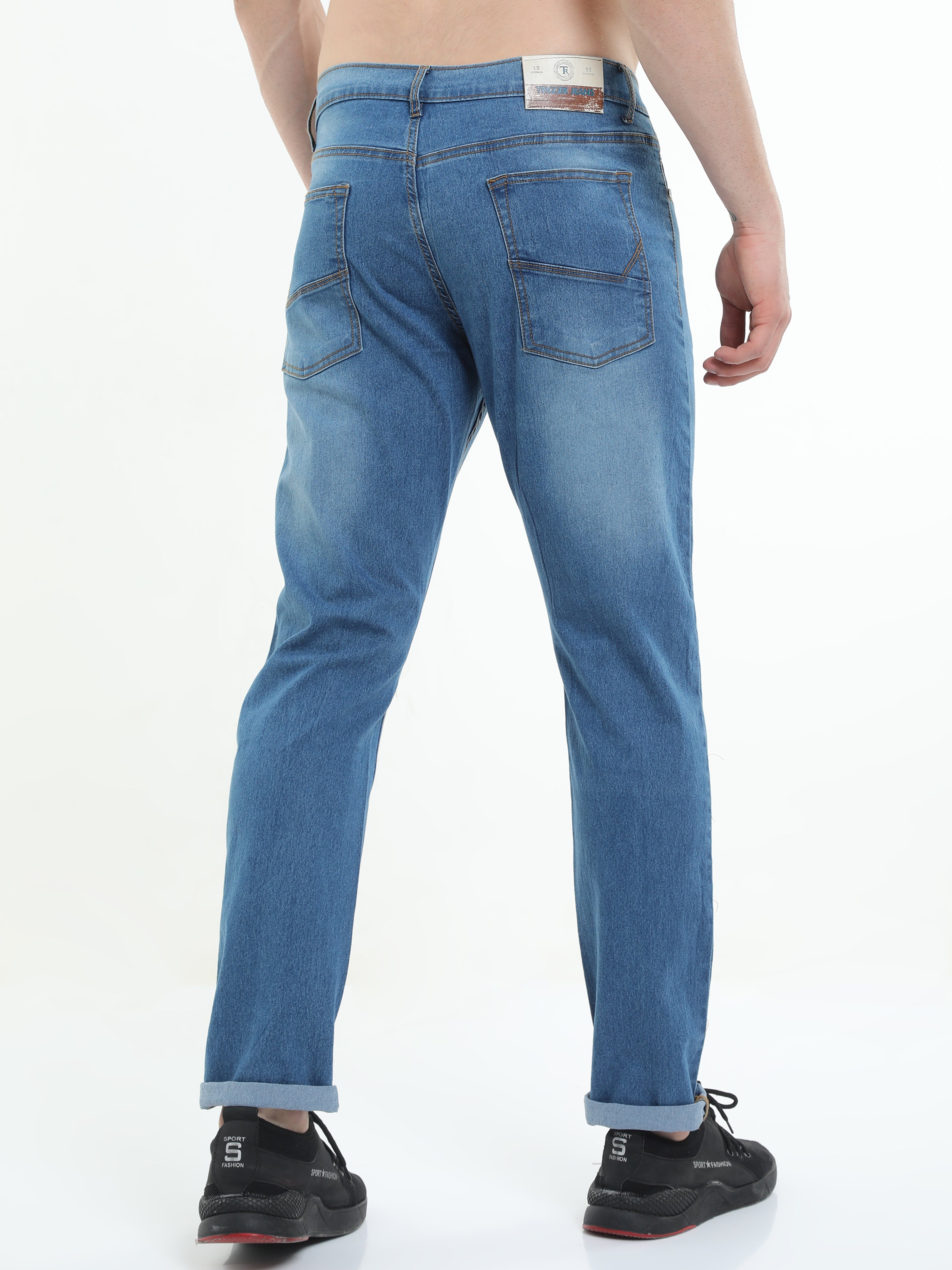 Trigger Lapis Denim Blue  Men's Regular Slim-Fit Jeans