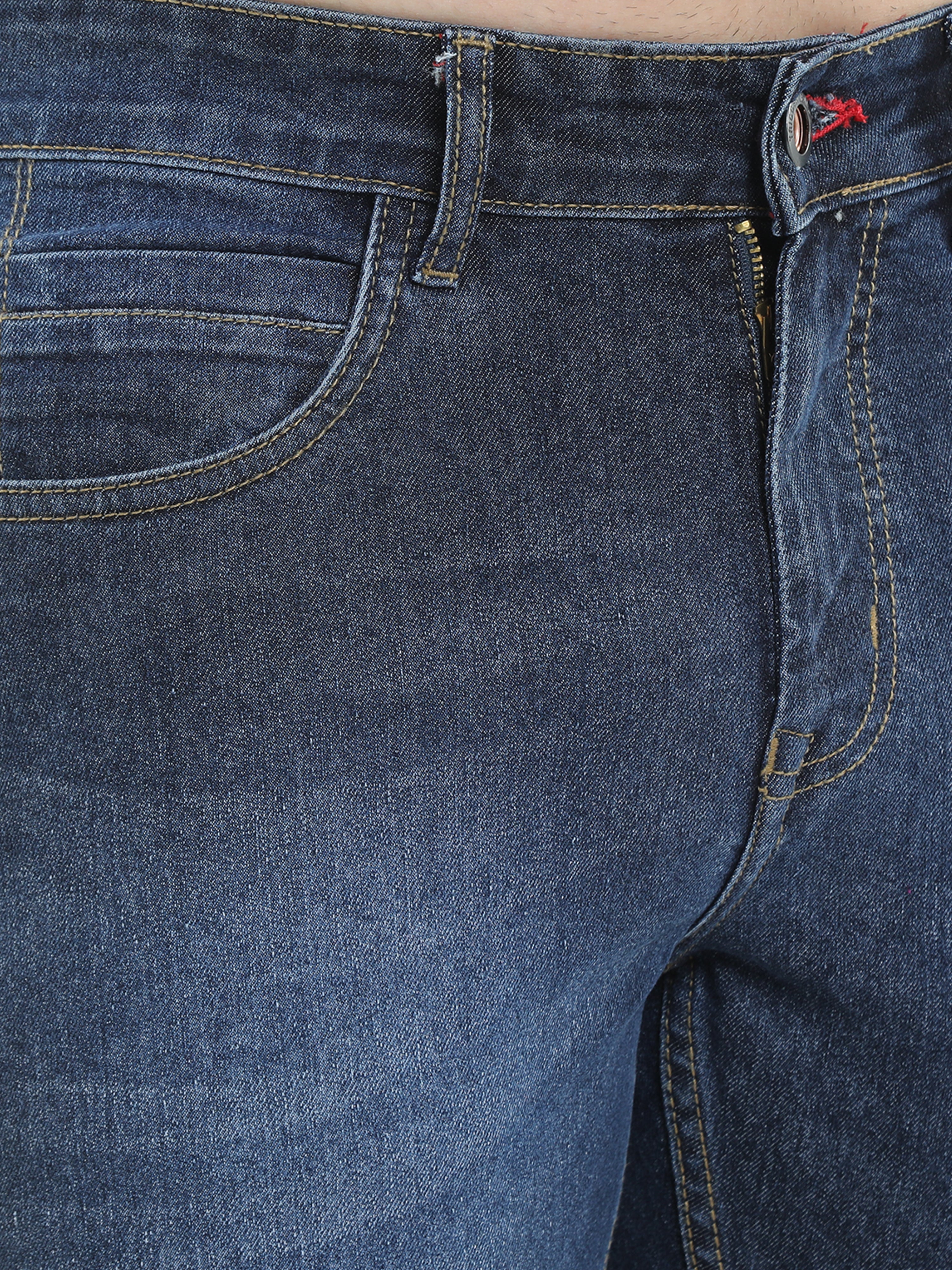 Men Slim Fit Blue Jeans