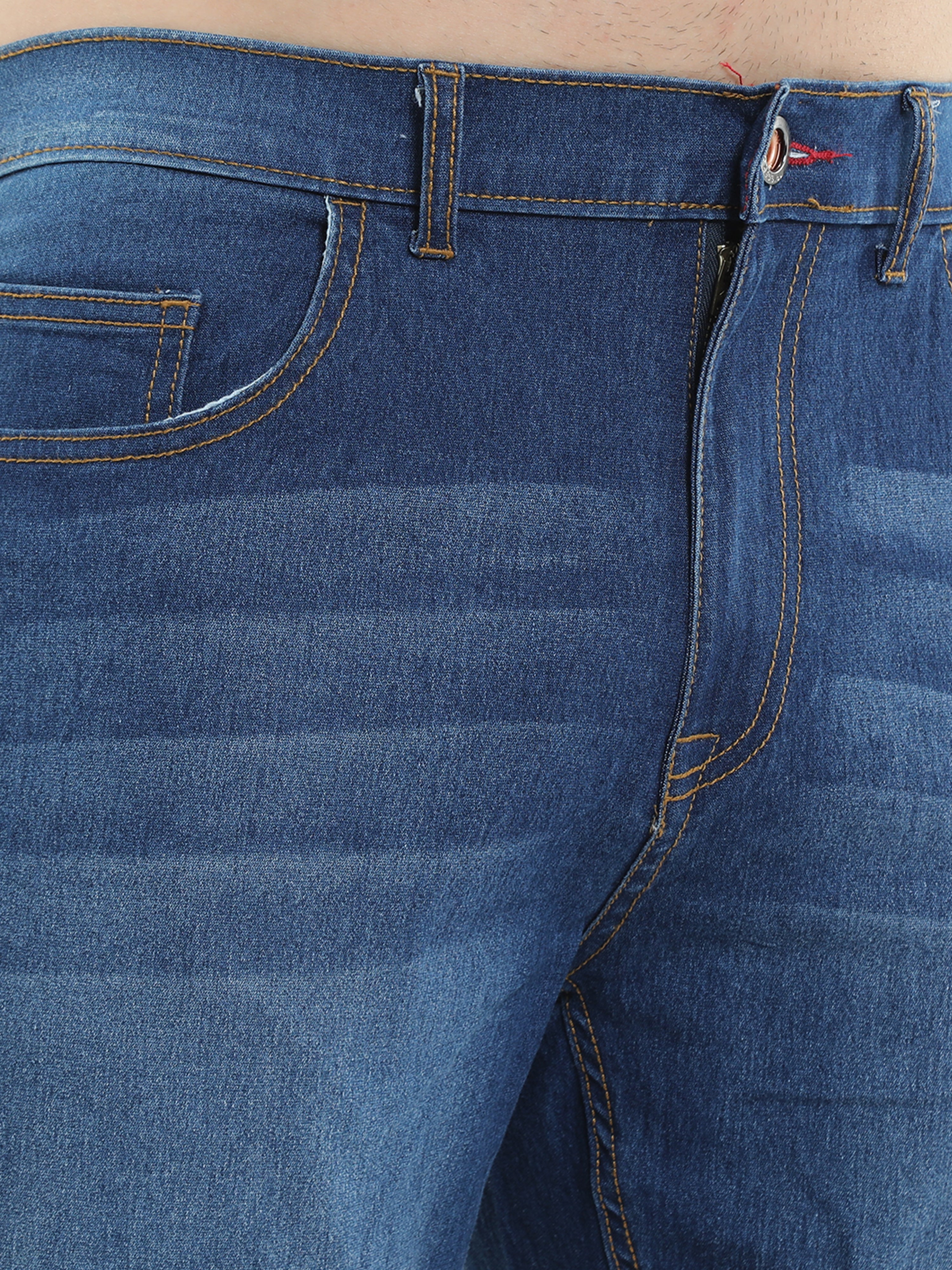 Trigger Berry Denim Blue  Men's Regular Slim-Fit Jeans