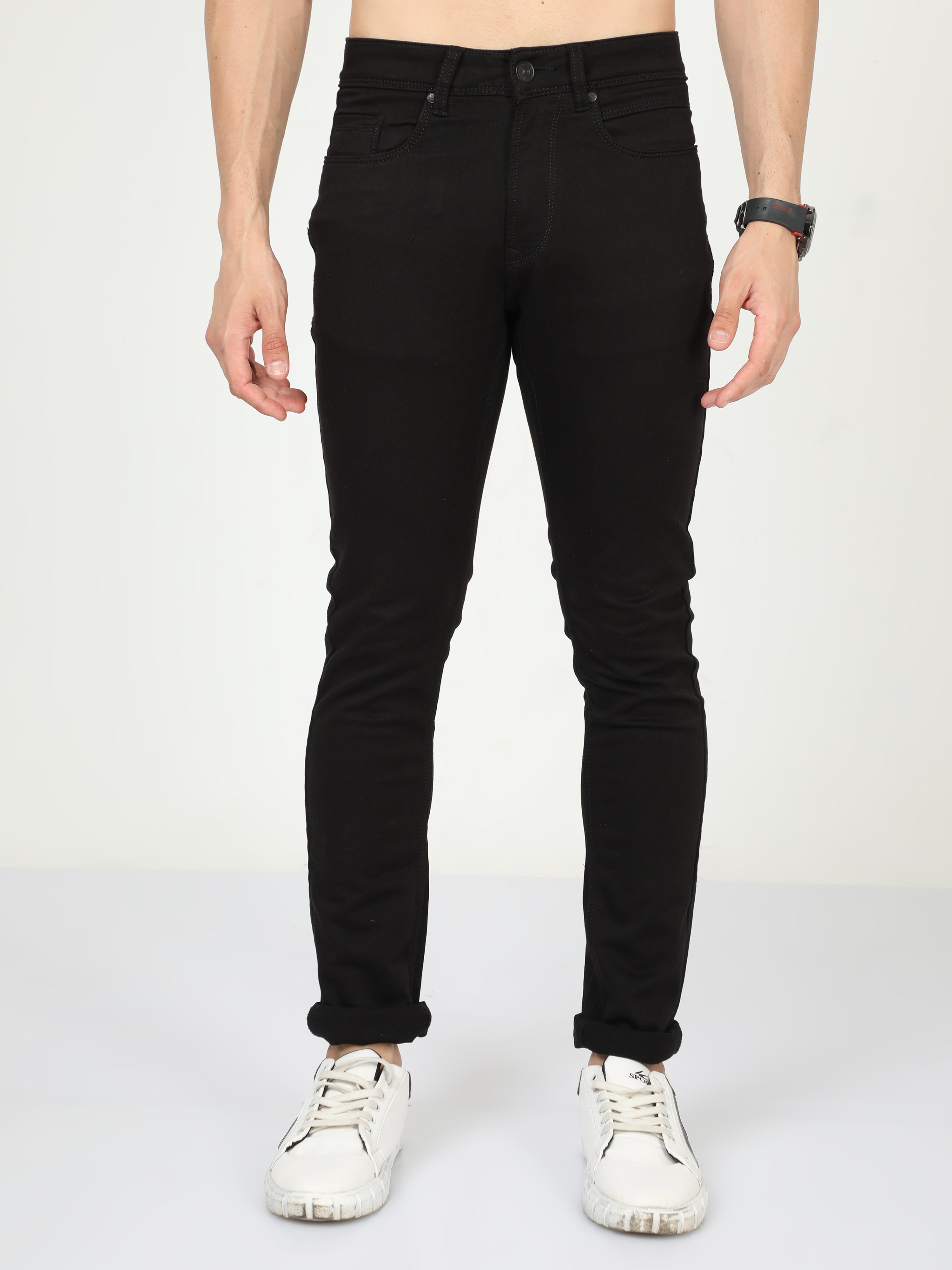 Black Olive Men Slim Fit Jeans