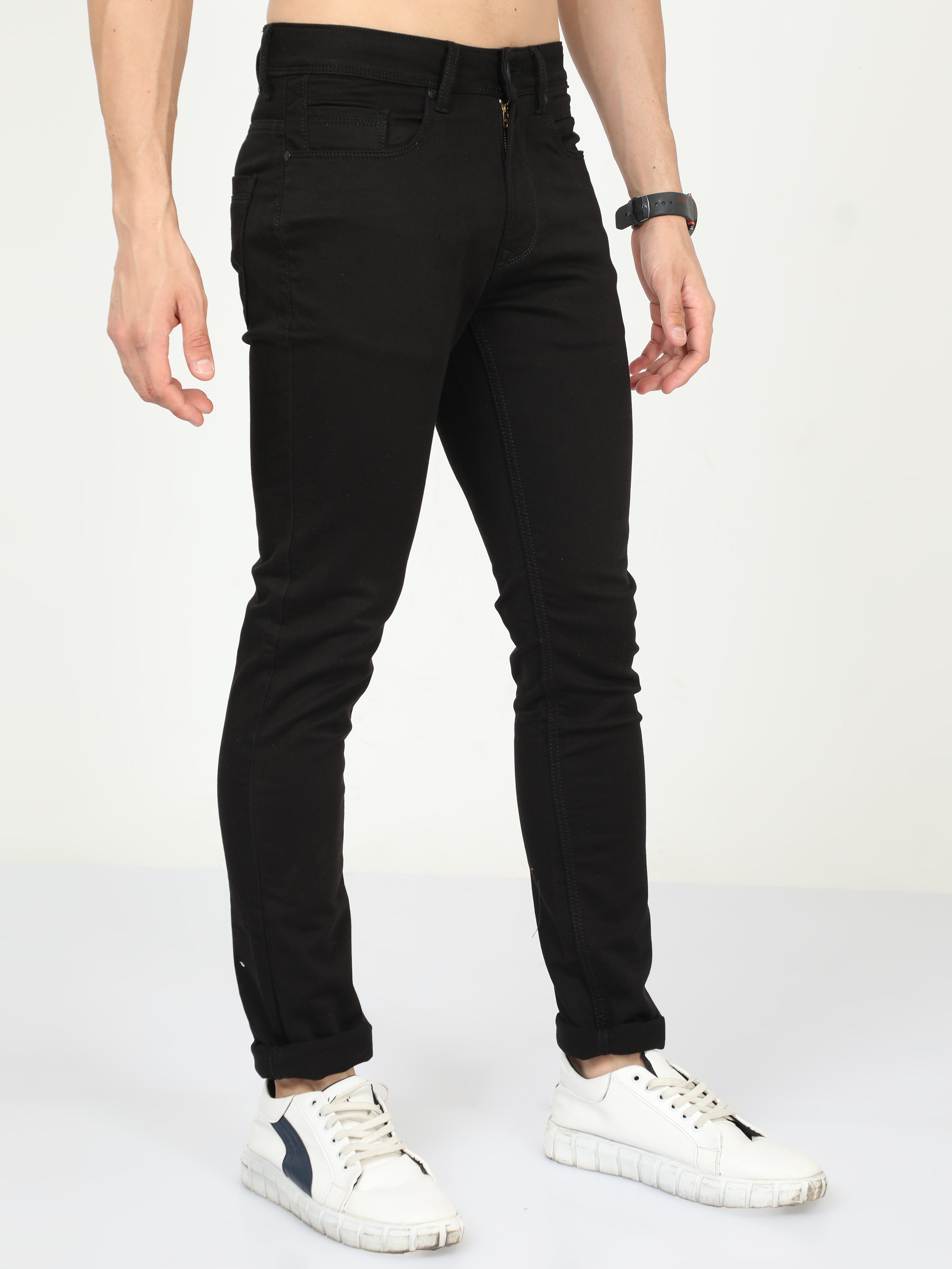 Black Olive Men Slim Fit Jeans