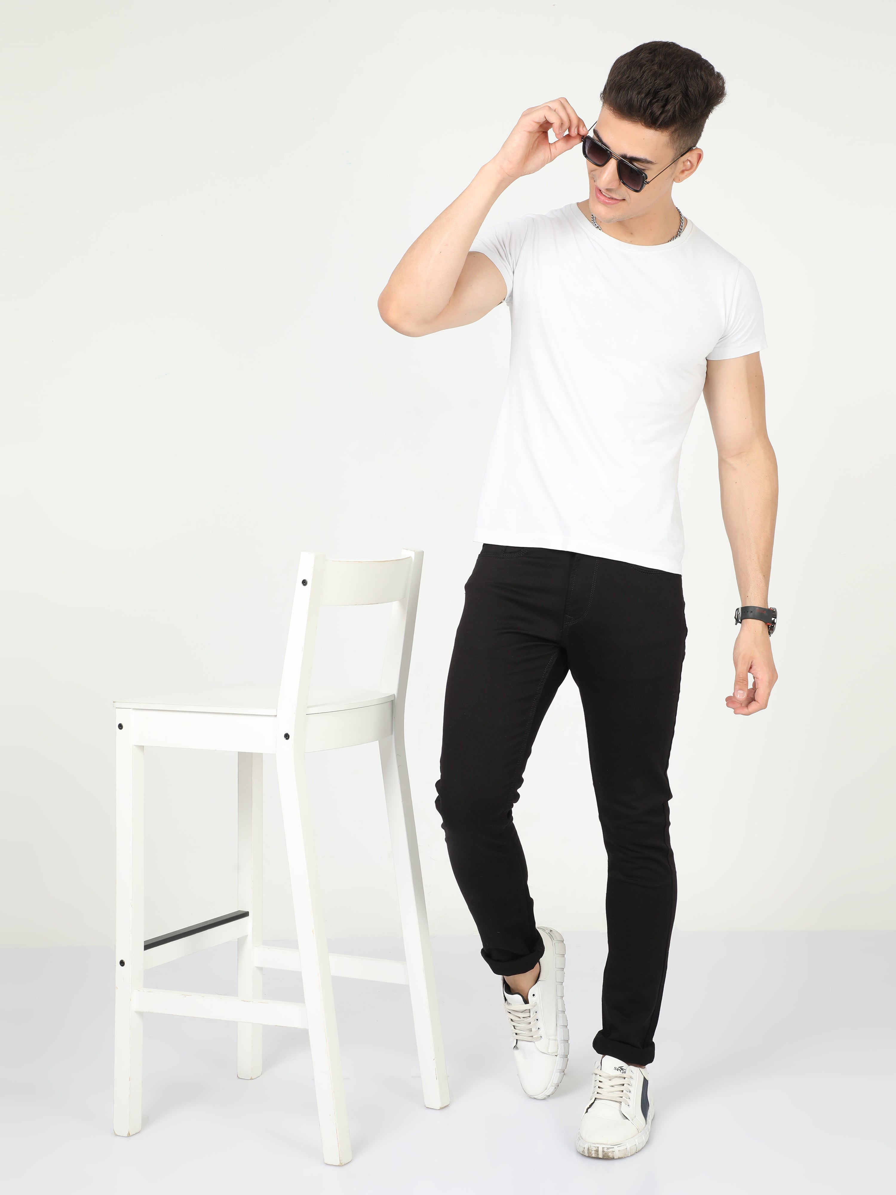 Black Olive Men Slim Fit Jeans