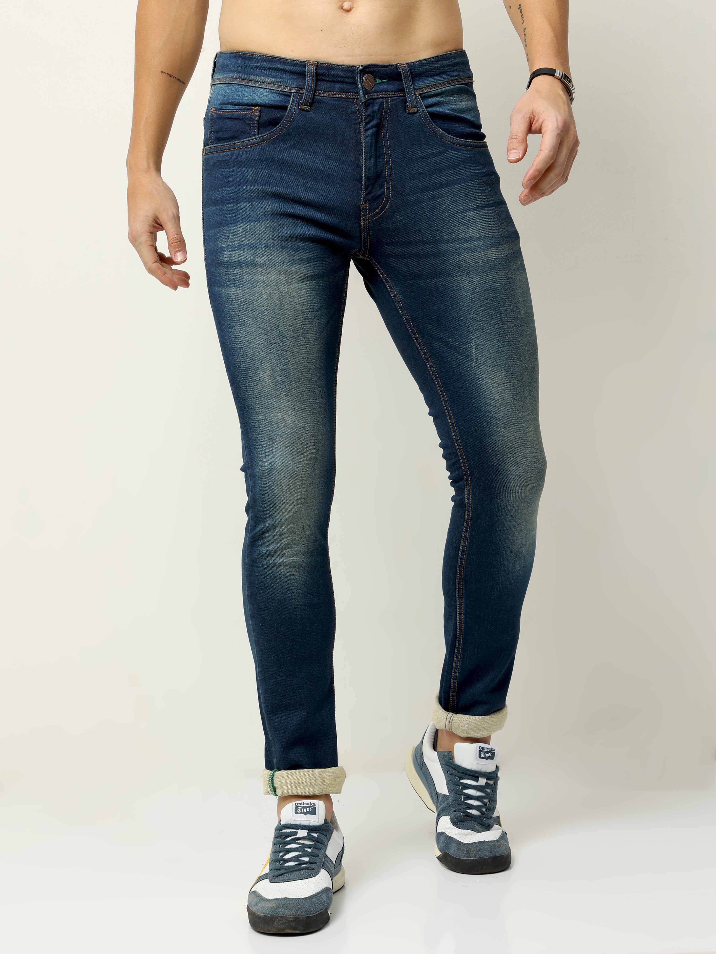Men Skinny Fit Blue Jean