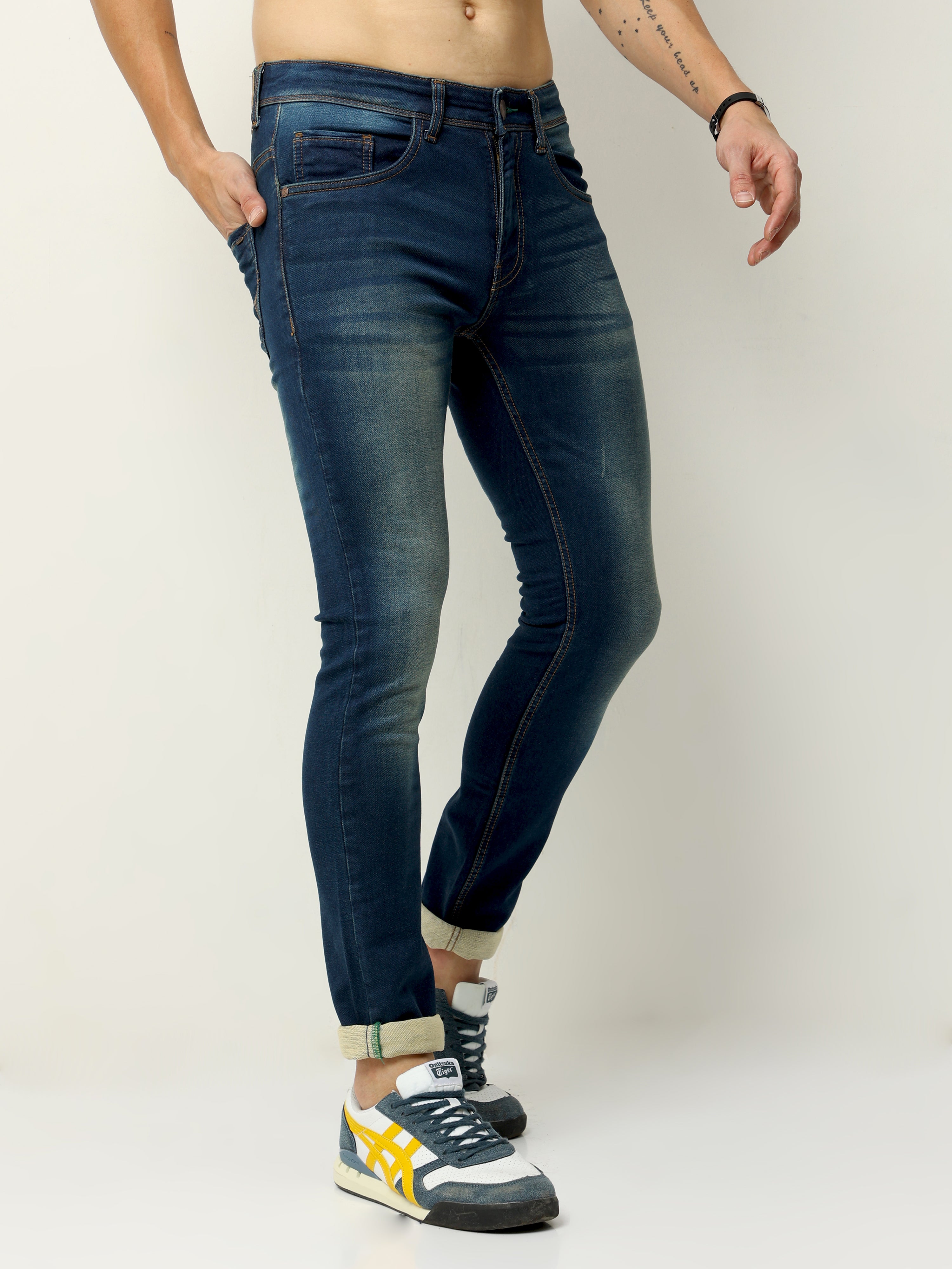 Men Skinny Fit Blue Jean