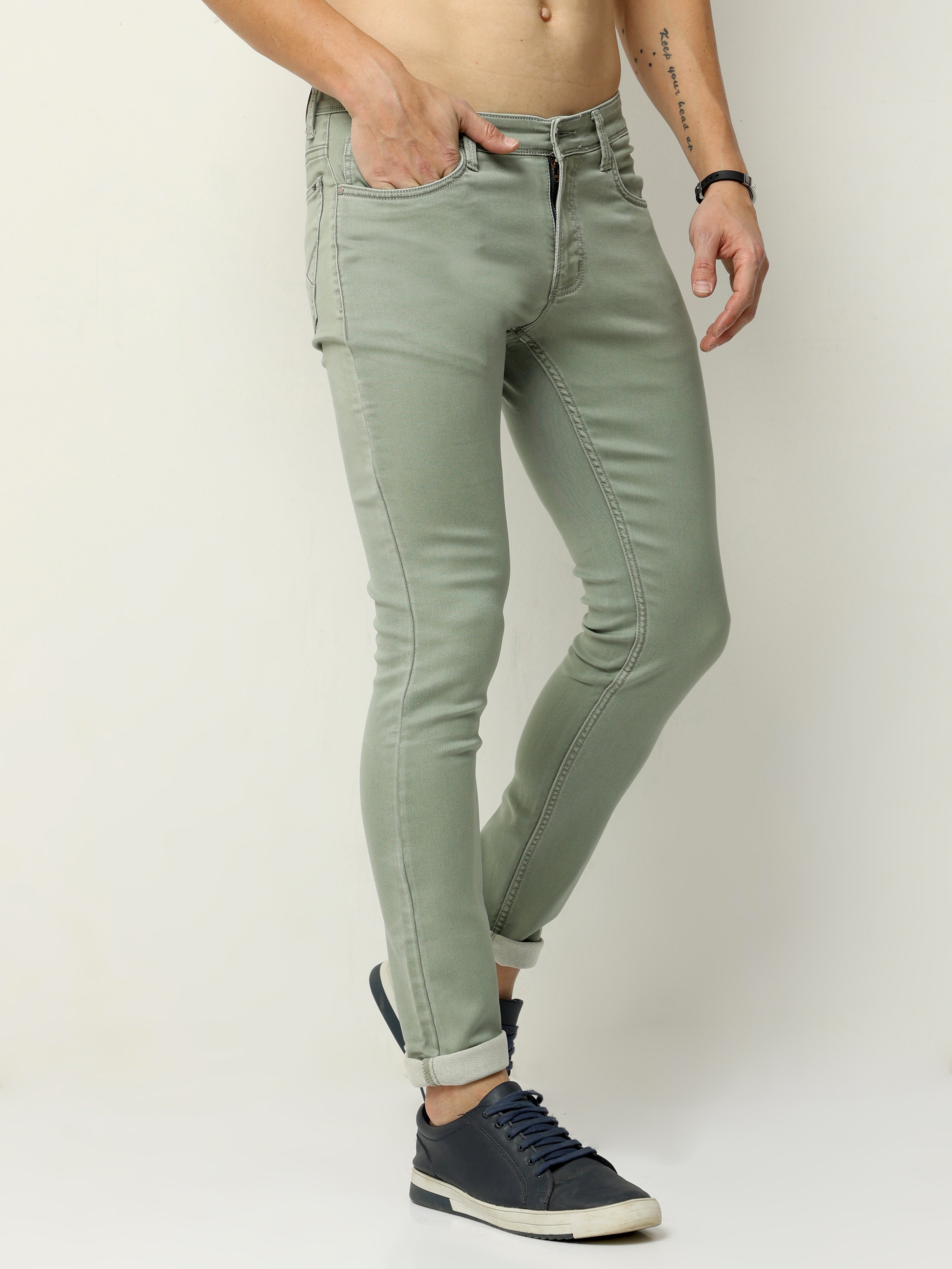 Olive Oasis Men's Slim Fit Jeans