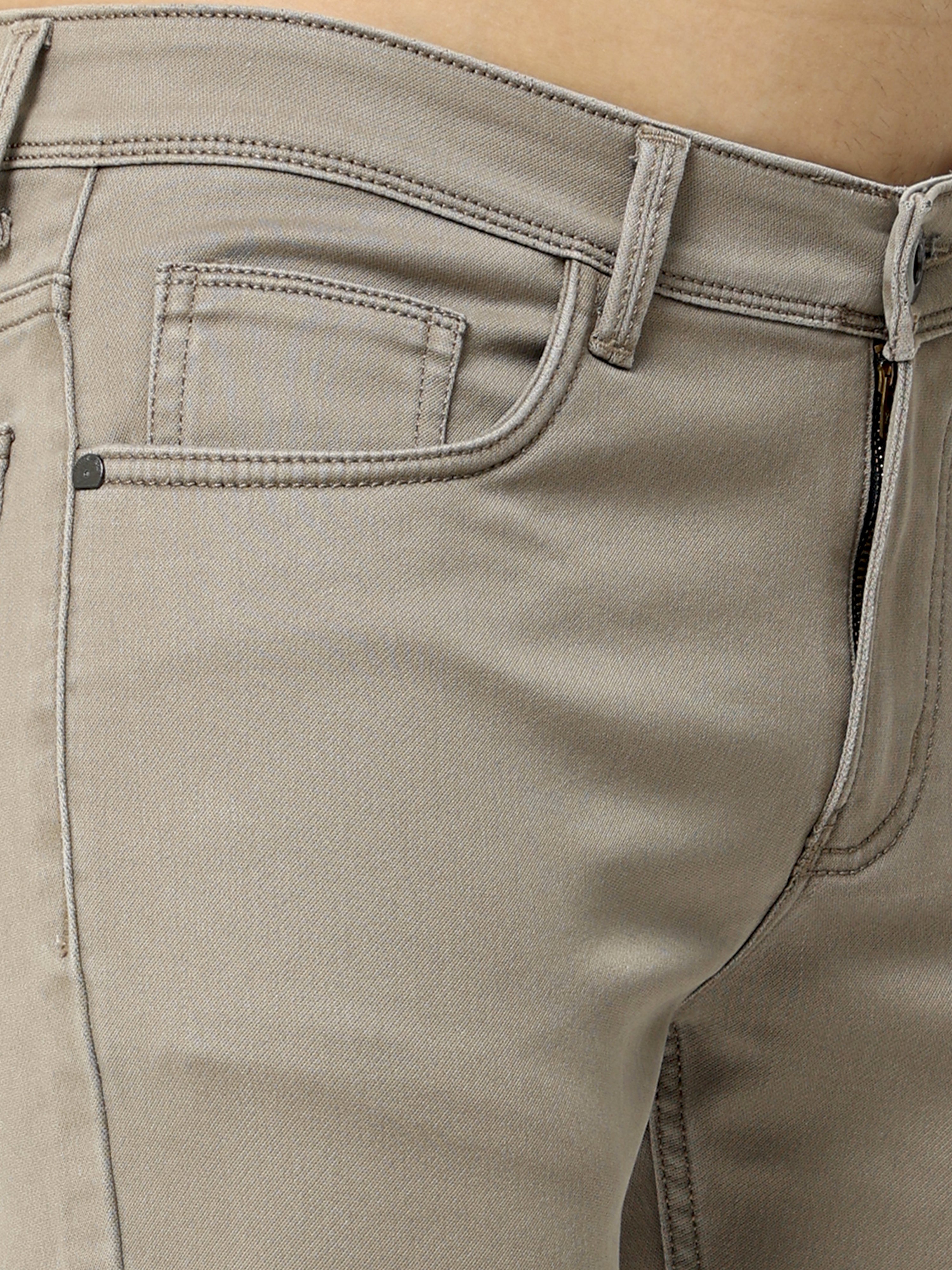 Men Slim Fit Jeans Chocolate