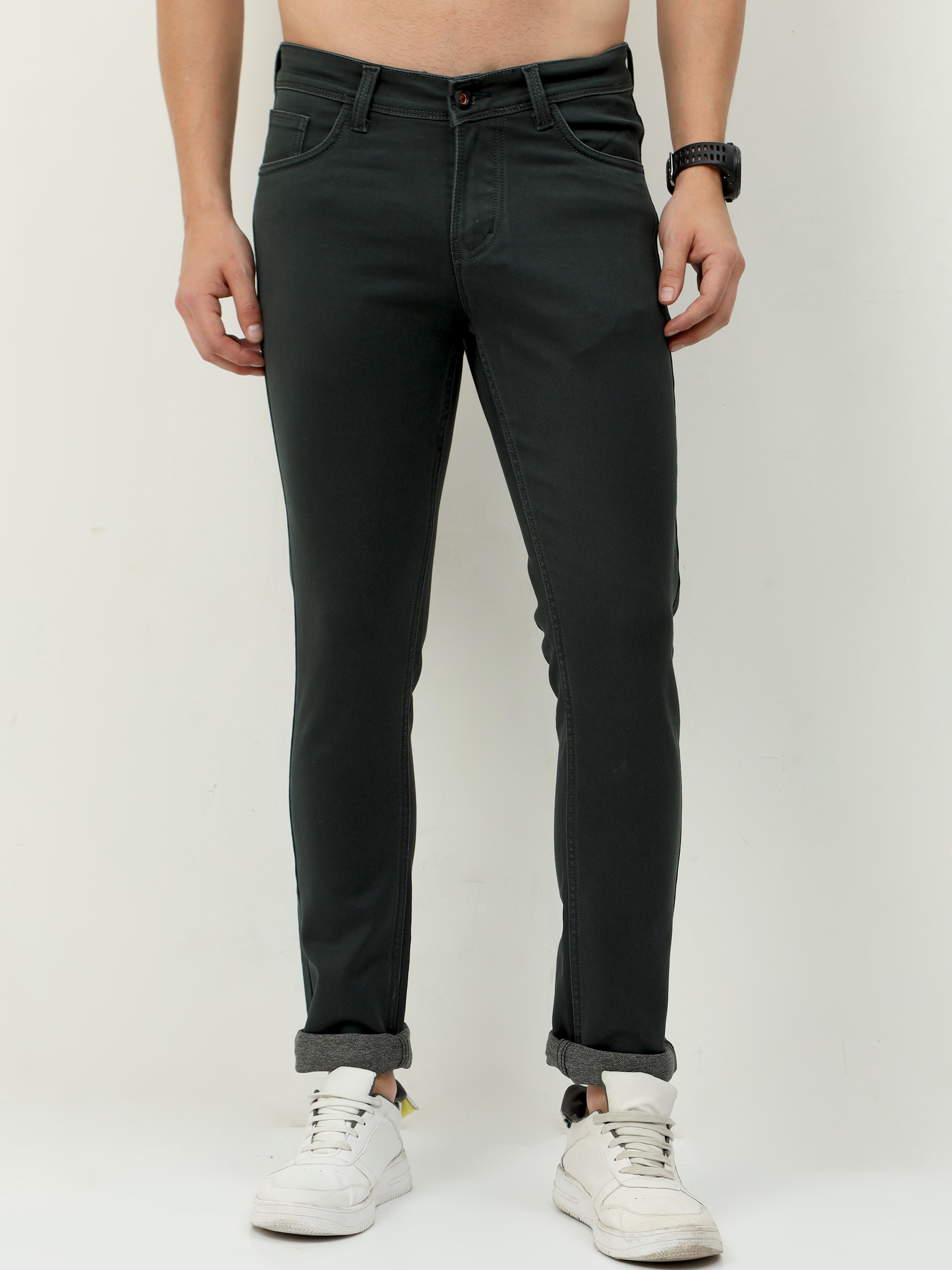 Seaweed Military Men Slim-Fit Jeans