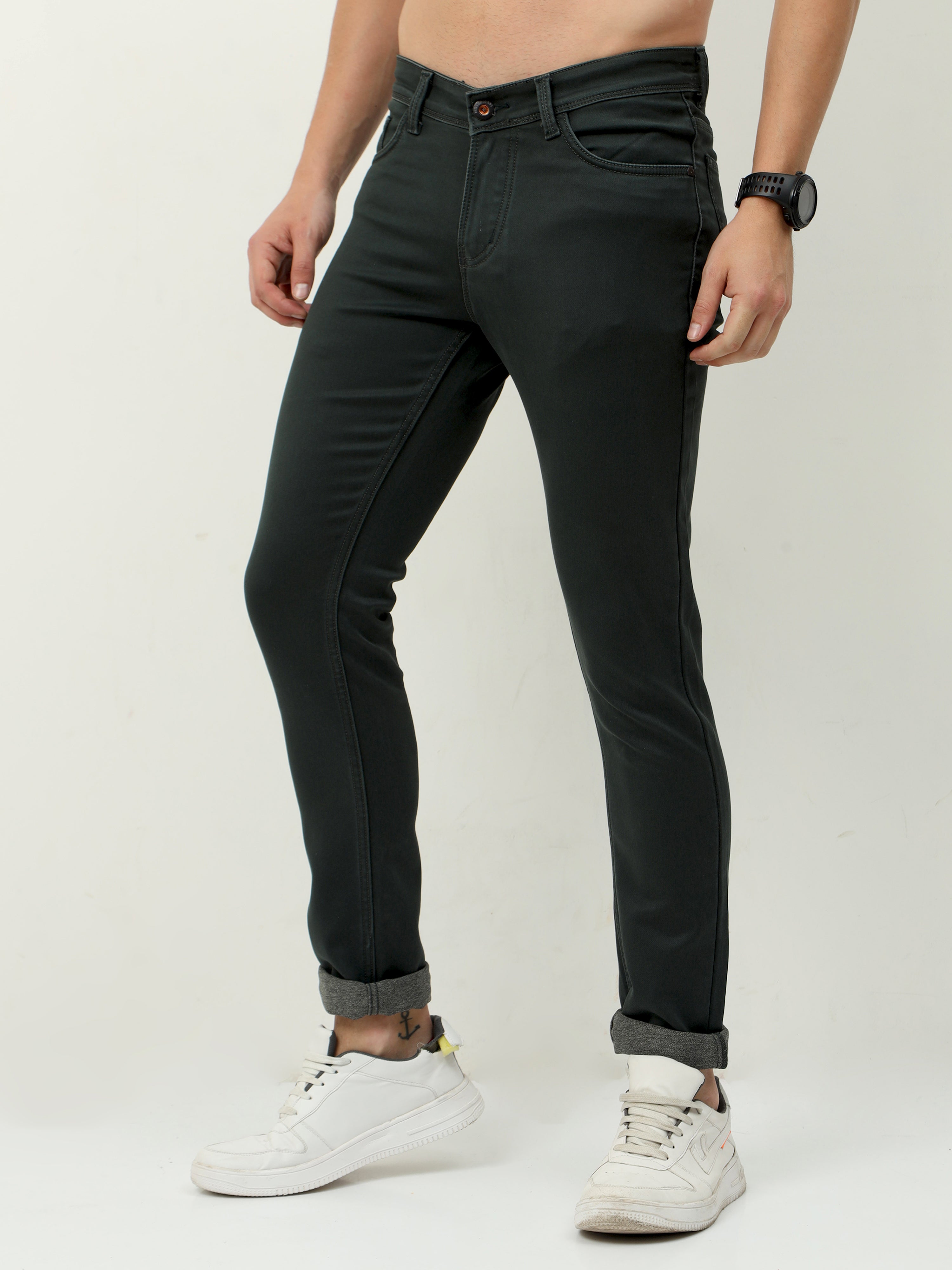 Seaweed Military Men Slim-Fit Jeans