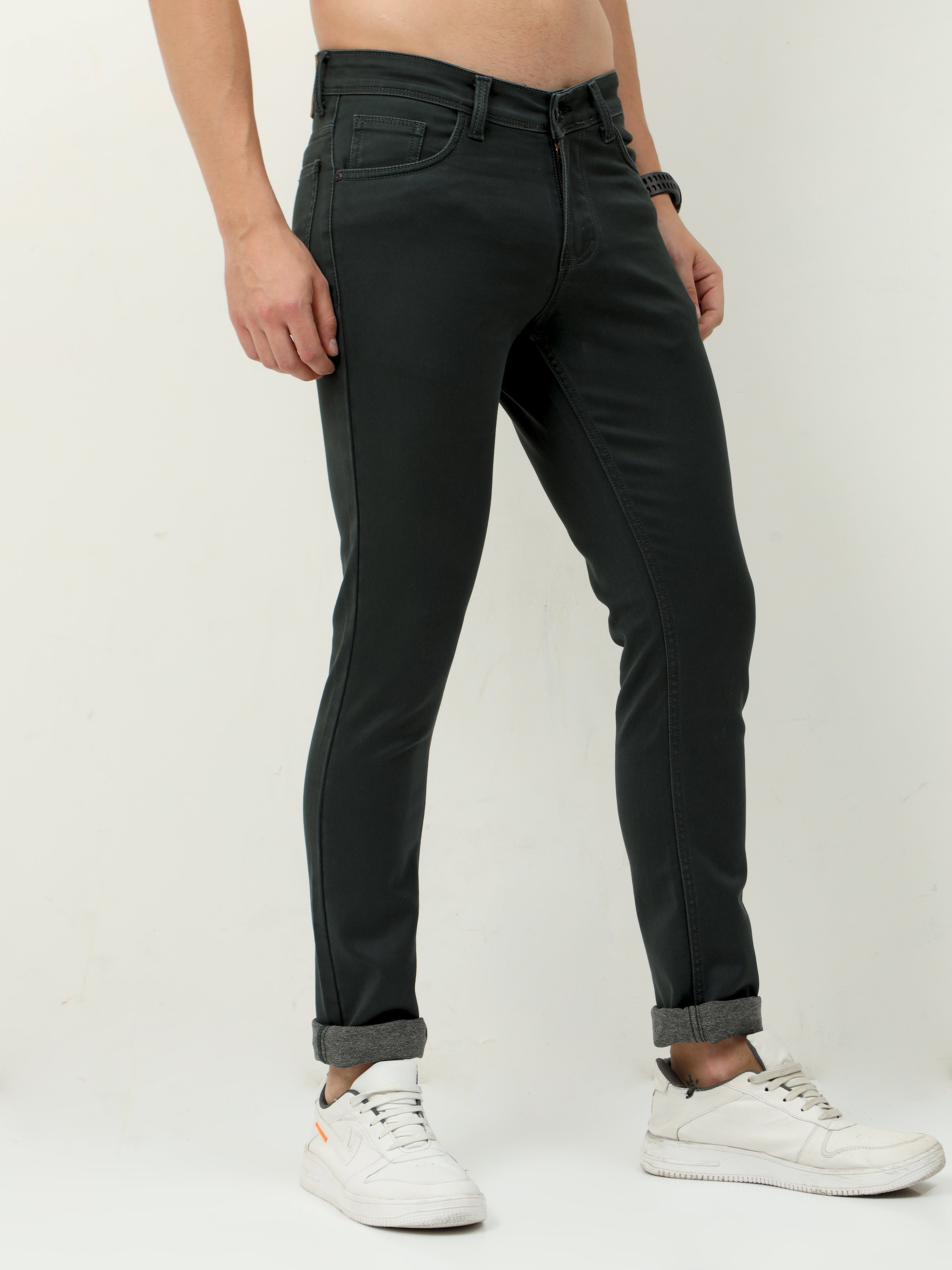 Seaweed Military Men Slim-Fit Jeans