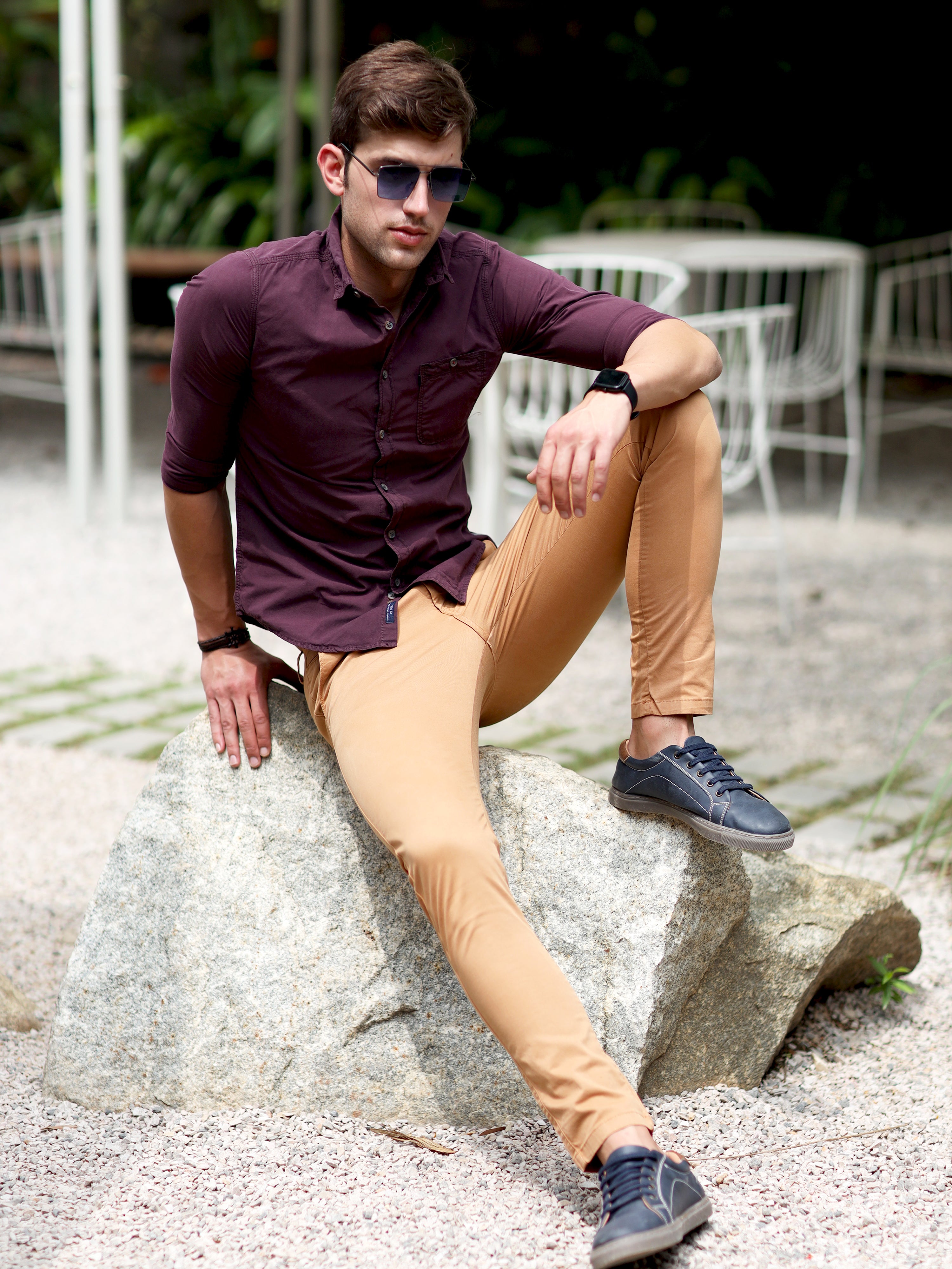  Solid Brick Red Full Sleeves